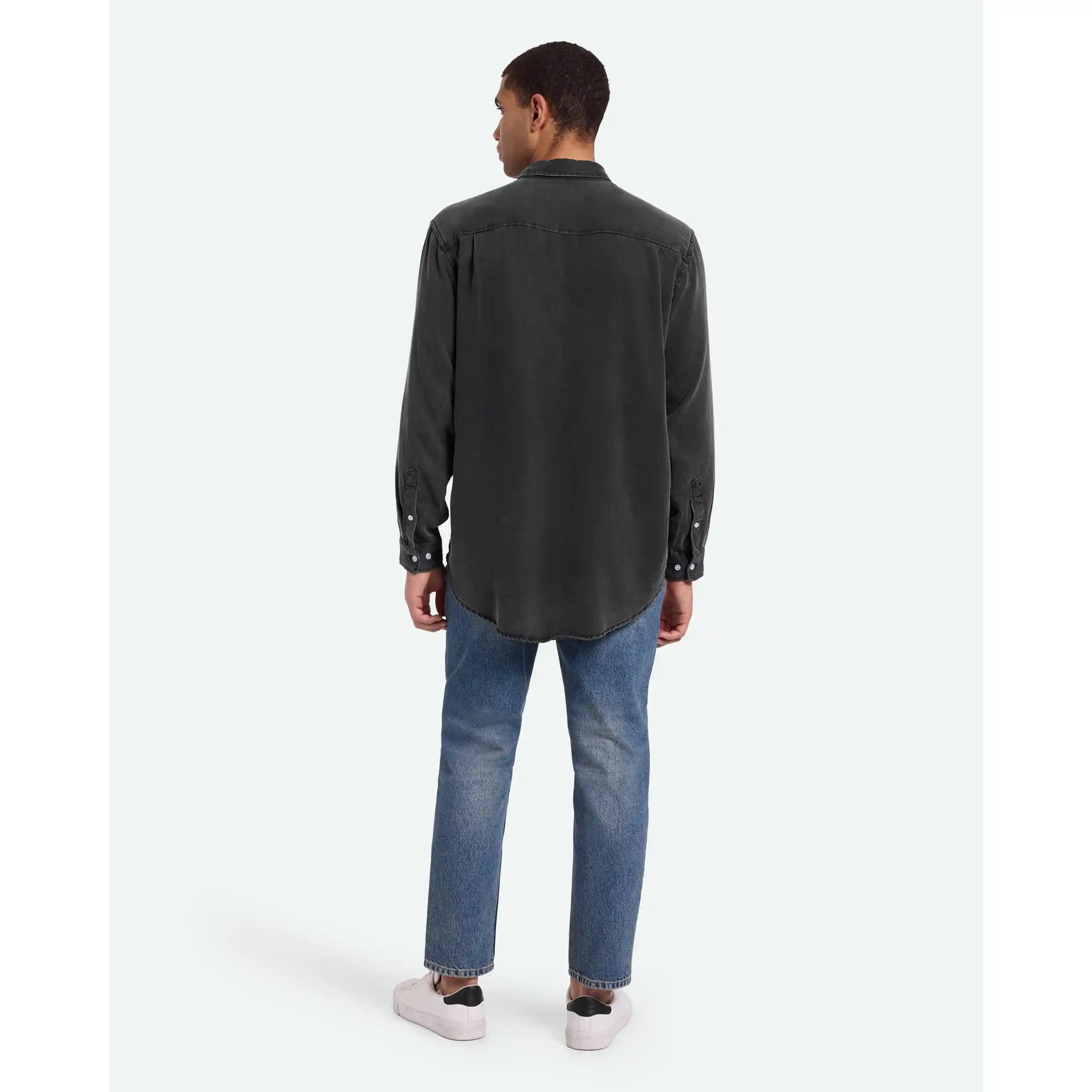 Minimum Pedro Long Sleeve Shirt, black — available at Norwood