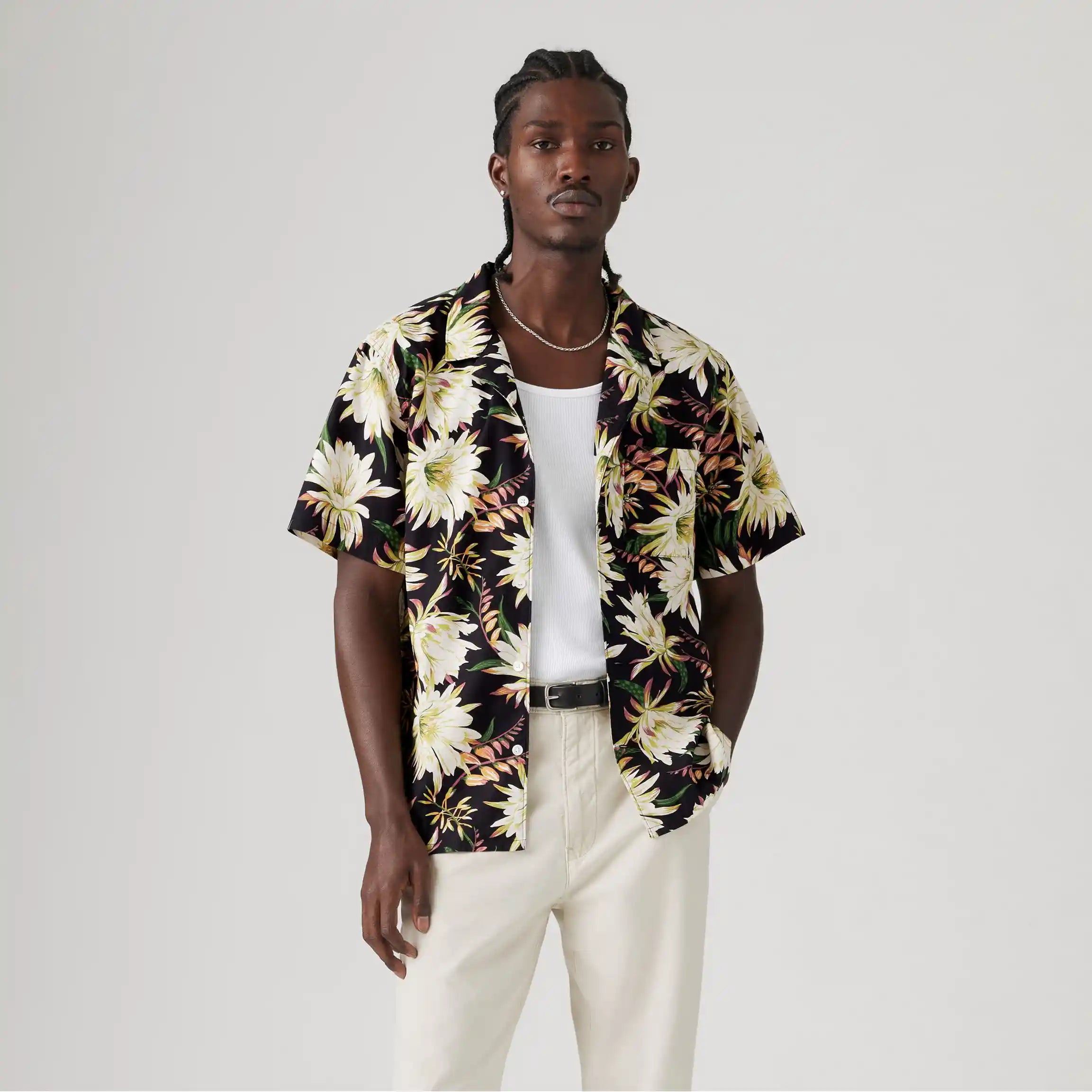 Levi's The Sunset Camp Shirt, desert blooms floral jet black