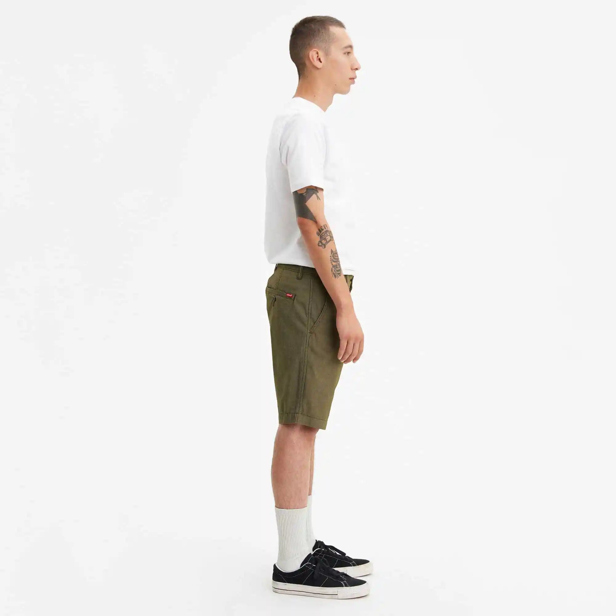 Levi's XX Chino Shorts III, olive night lt wt mi — available at Norwood