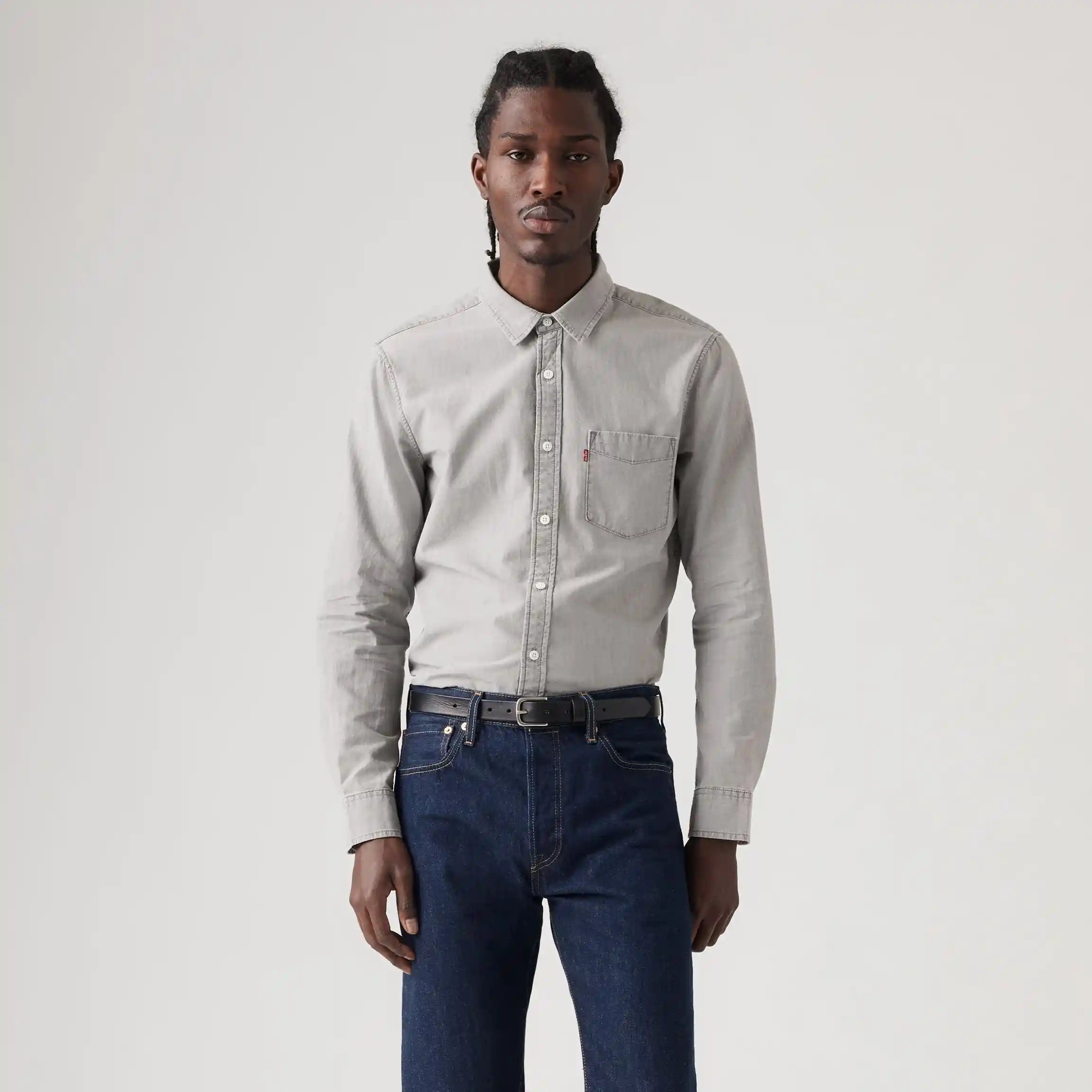 Levi's Classic 1 Pkt Standard Shirt, shasta light grey chambray