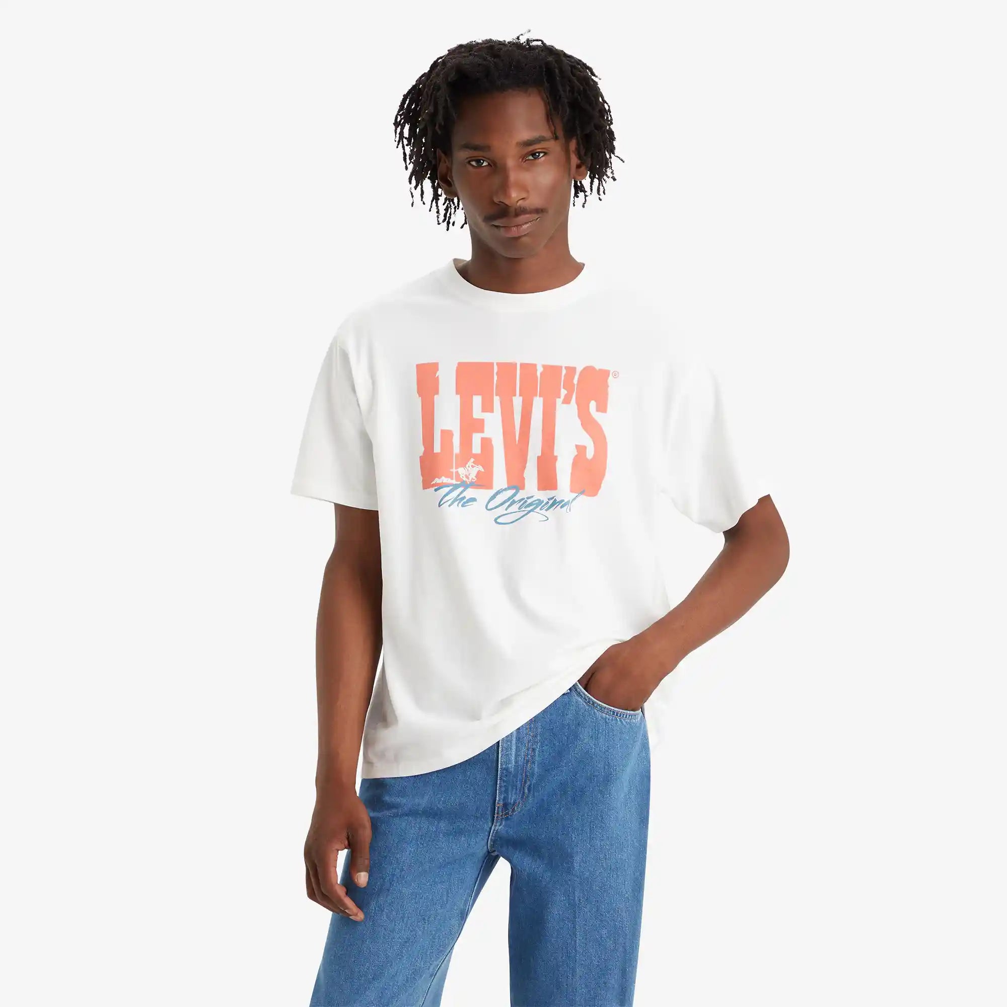 Levi's Vintage Fit Graphic Tee, levi archival white