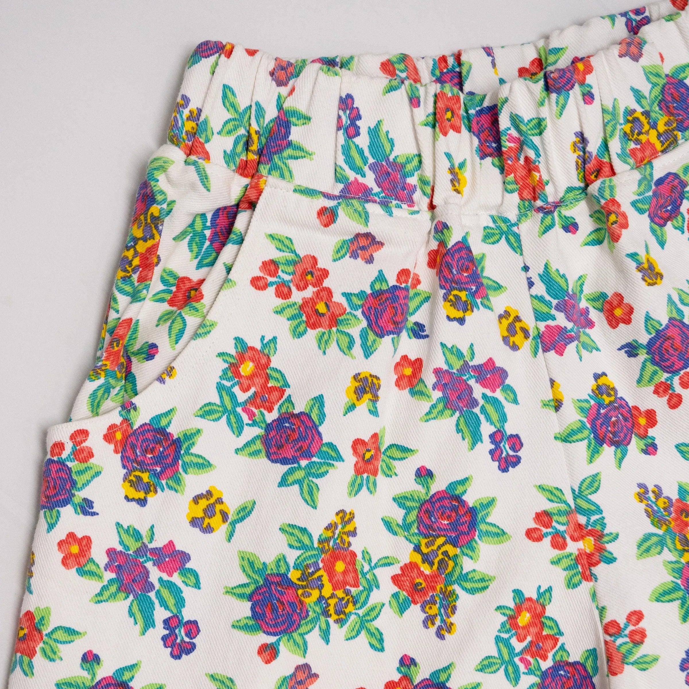 CUB Alia Long Shorts, 90s floral — available at Norwood