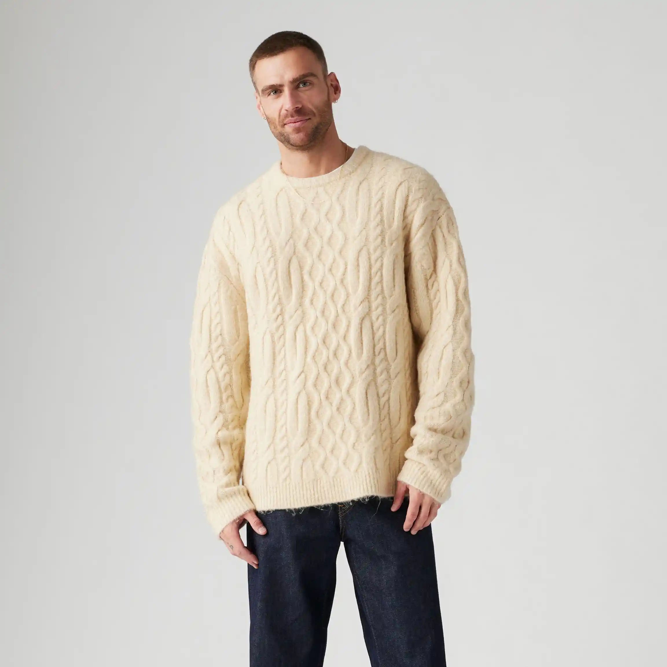 Levi's Battery Crewneck Sweater, parkside cable