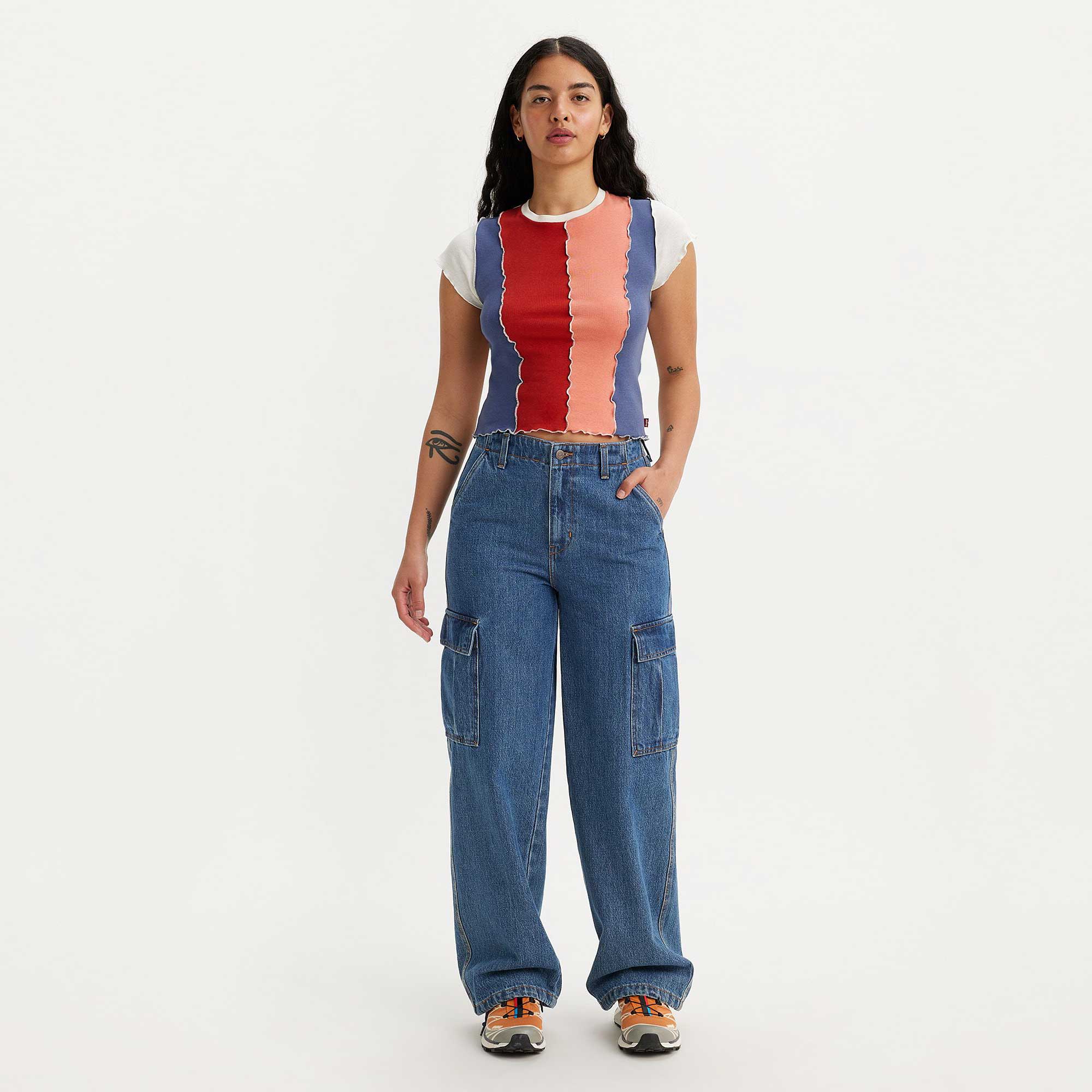 Levi's Womens 94 Baggy Cargo, I'm never wrong stone