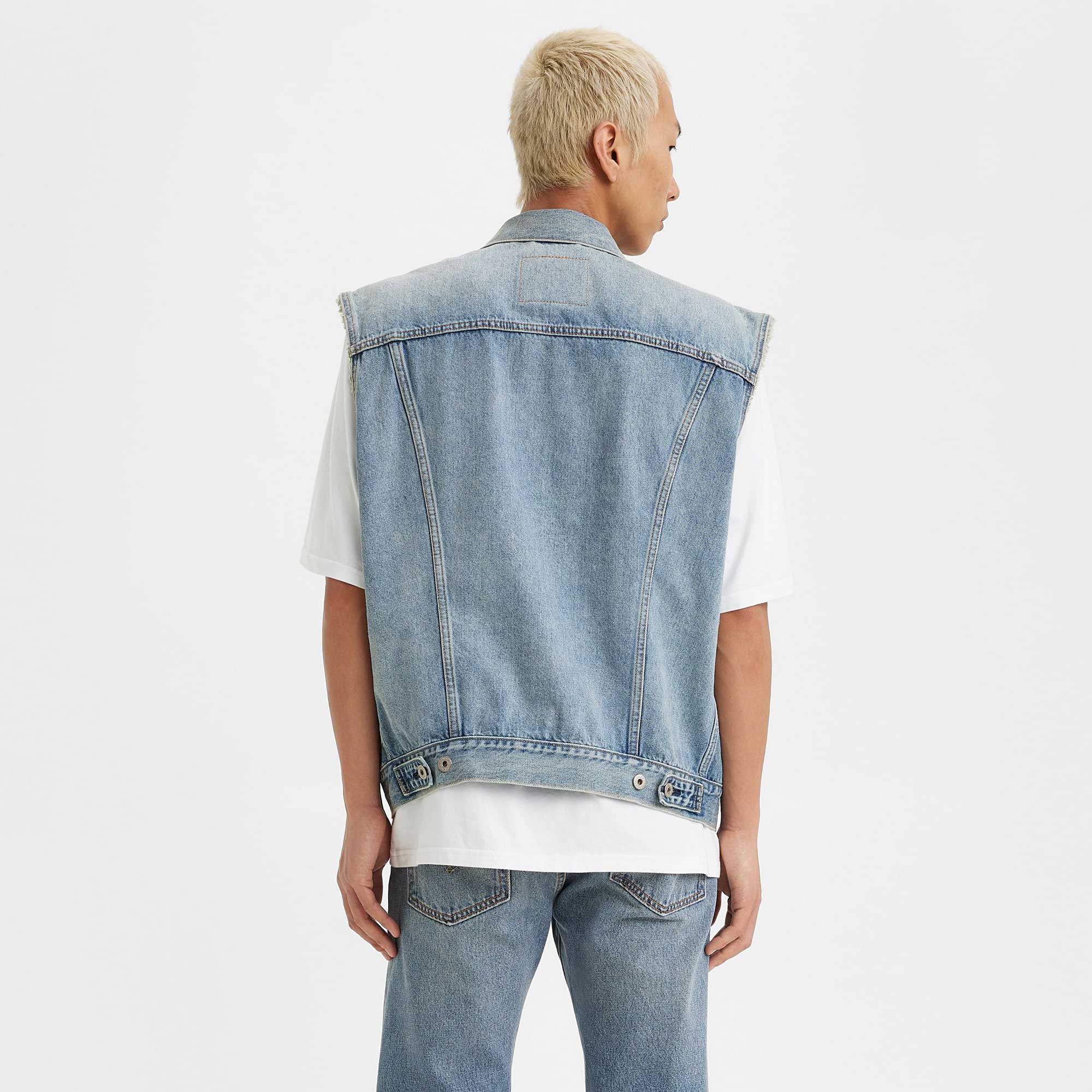Levi's Relaxed Trucker Vest, kentucky blue vest — available at Norwood