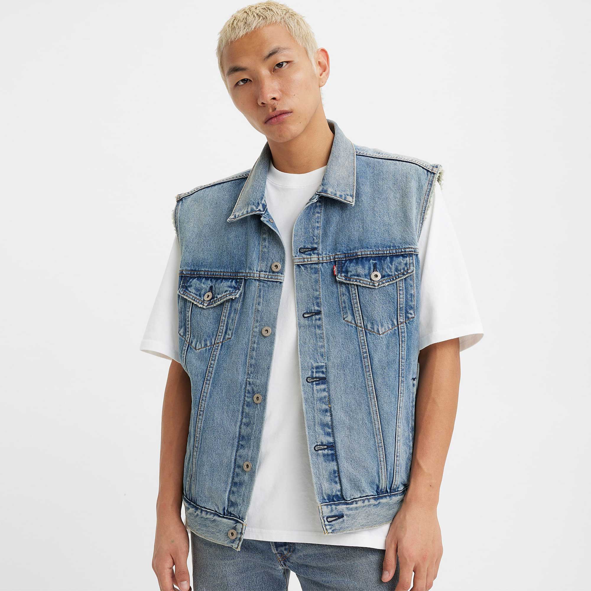 Levi's Relaxed Trucker Vest, kentucky blue vest — available at Norwood