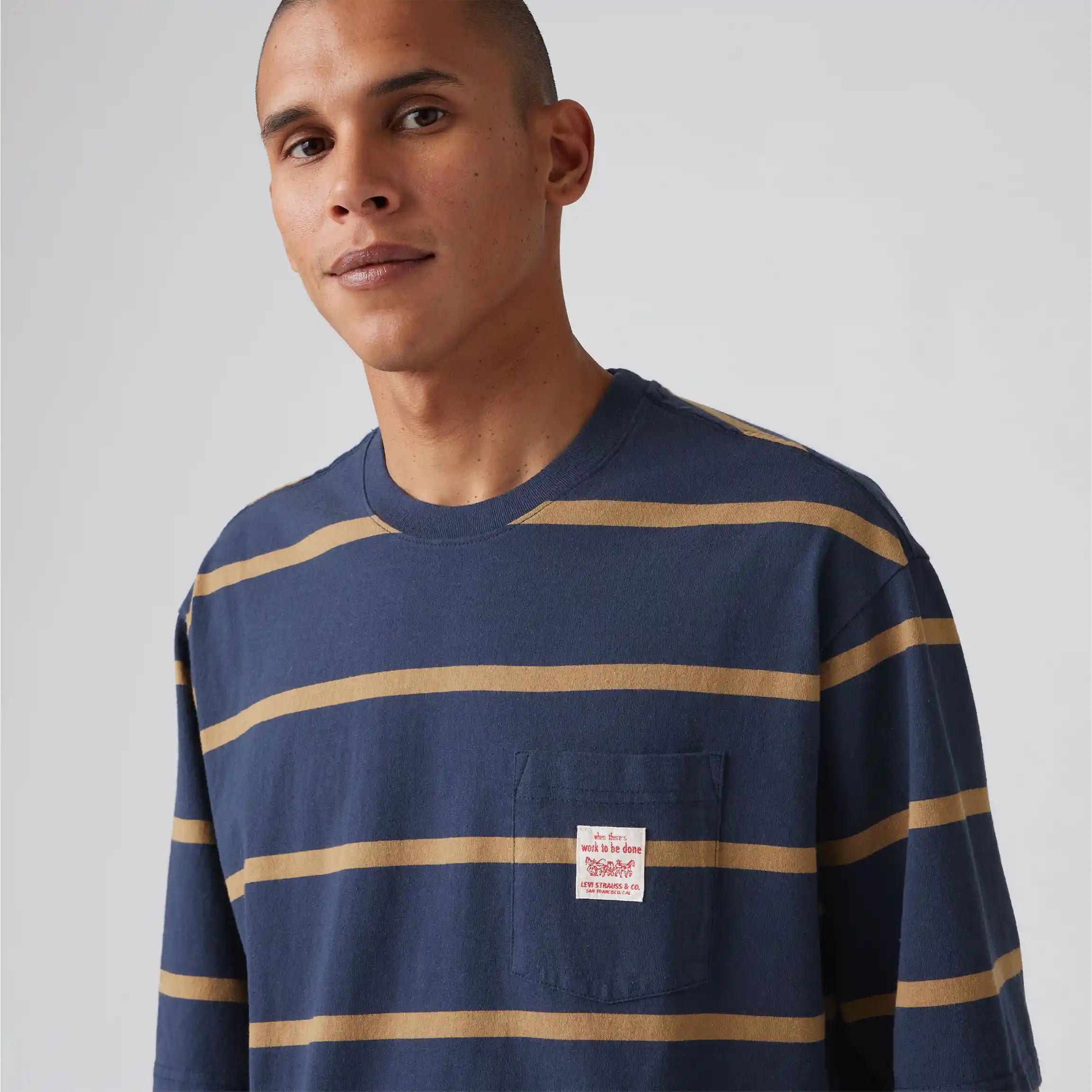 Levi's Workwear Tee, louie navy blazer ermine — available at Norwood
