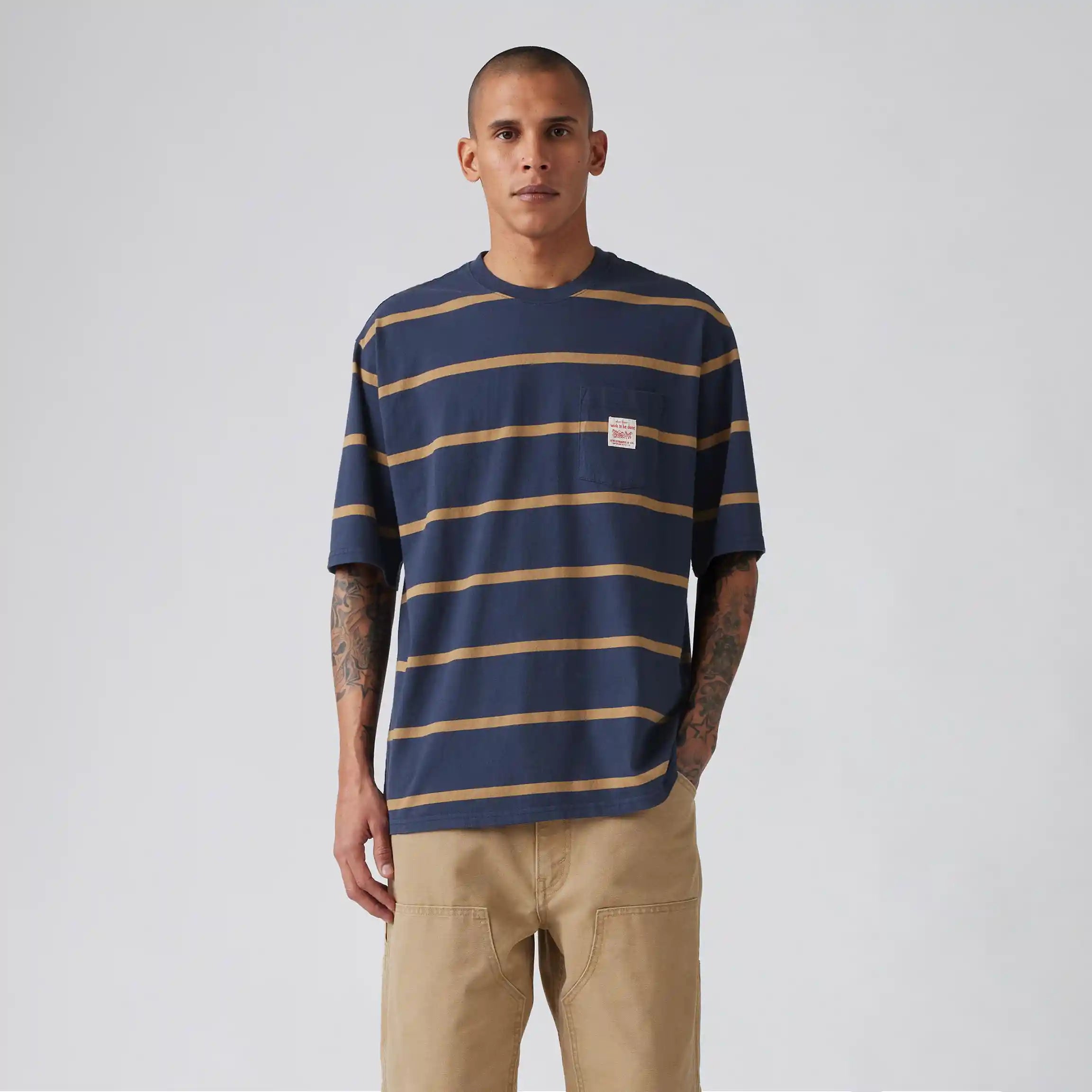 Levi's Workwear Tee, louie navy blazer ermine — available at Norwood