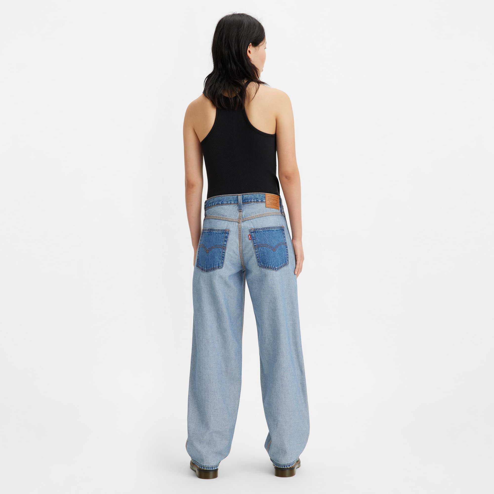 Levi's Womens Reversible Baggy Dad Jeans — available at Norwood