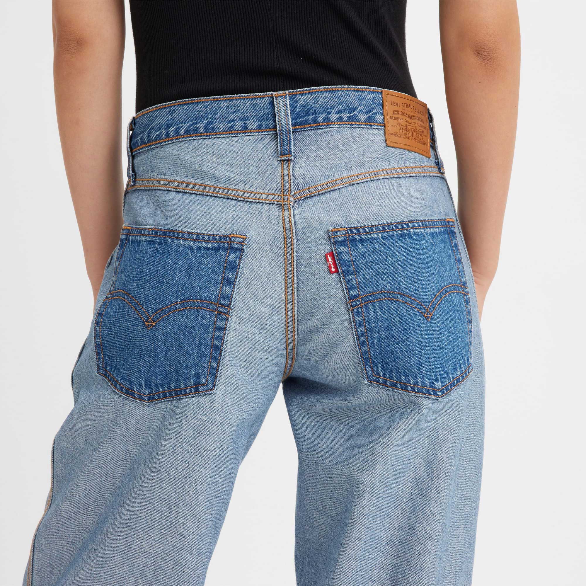 Levi's Womens Reversible Baggy Dad Jeans — available at Norwood
