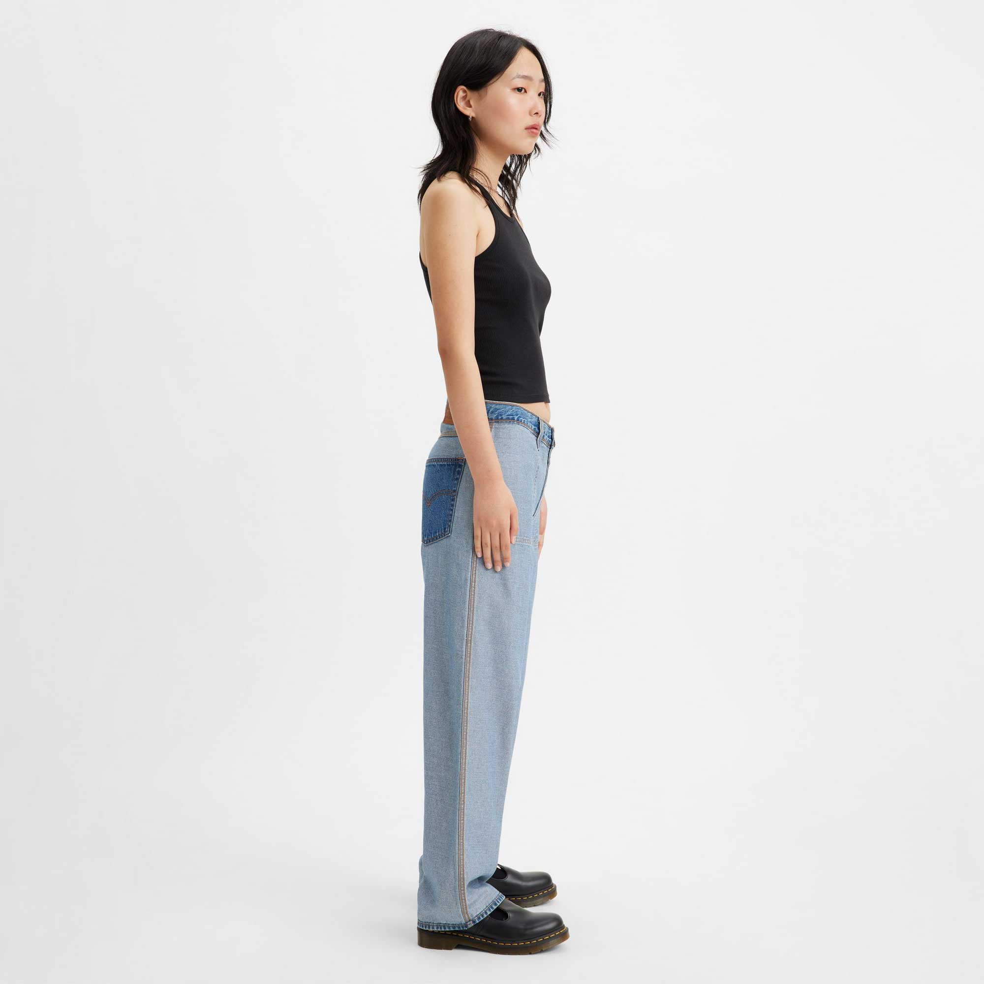 Levi's Womens Reversible Baggy Dad Jeans — available at Norwood