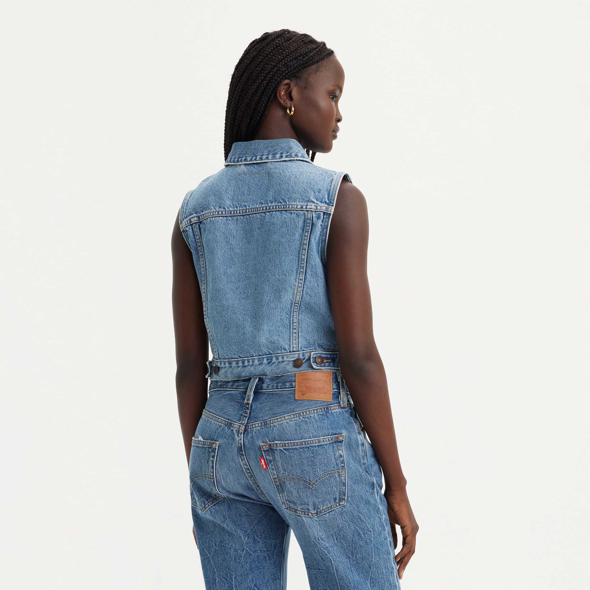 Levi's Womens XS Vest with Waistband, old notes — available at Norwood