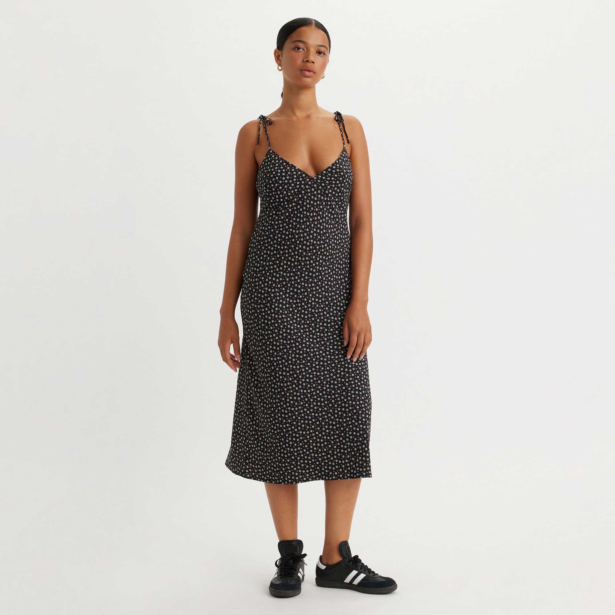 Levi's Womens Rena Midi Dress, schoolyard daisy caviar tameless rose