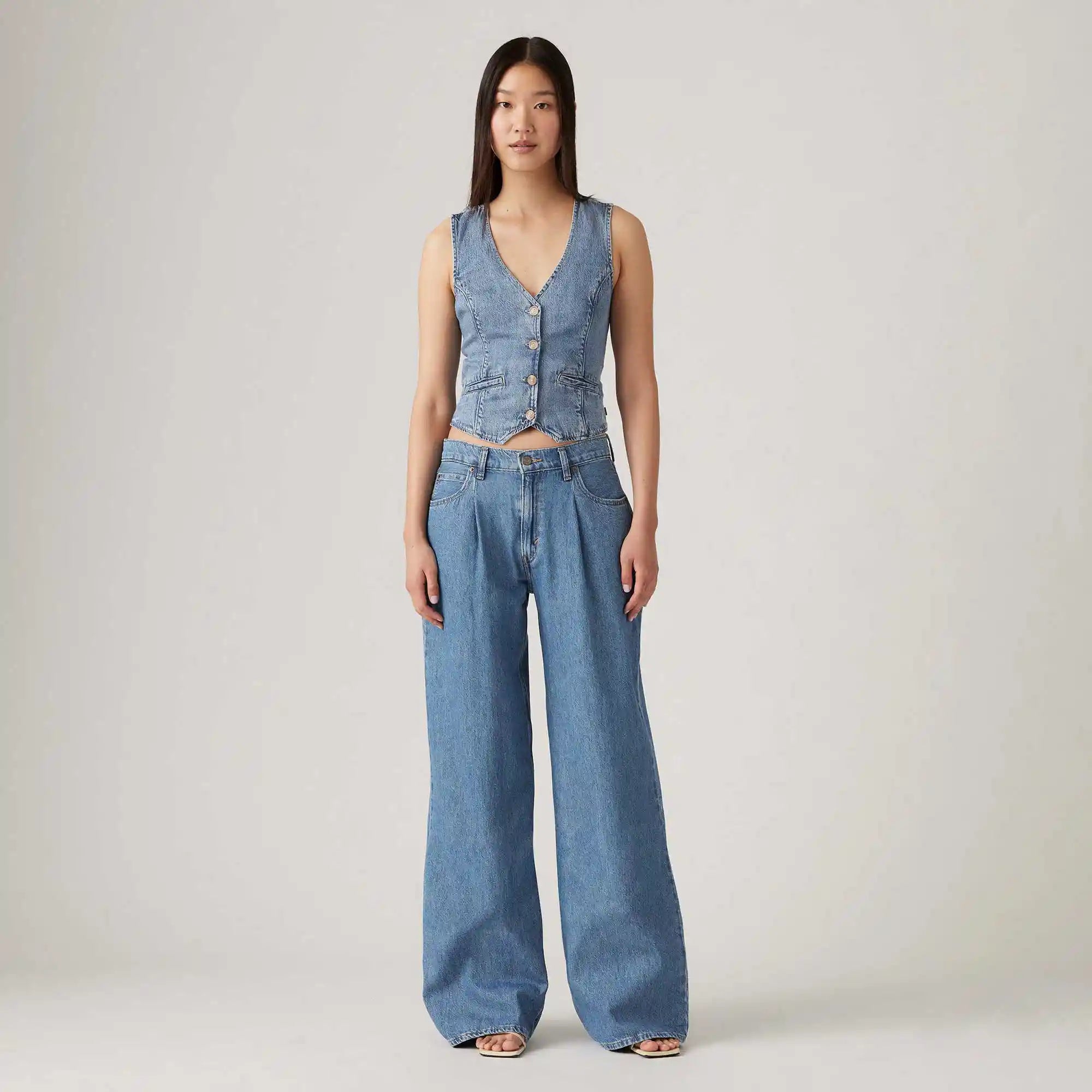 Levi's Womens Jaylah Vest, leave it better orbit heather — available at Norwood