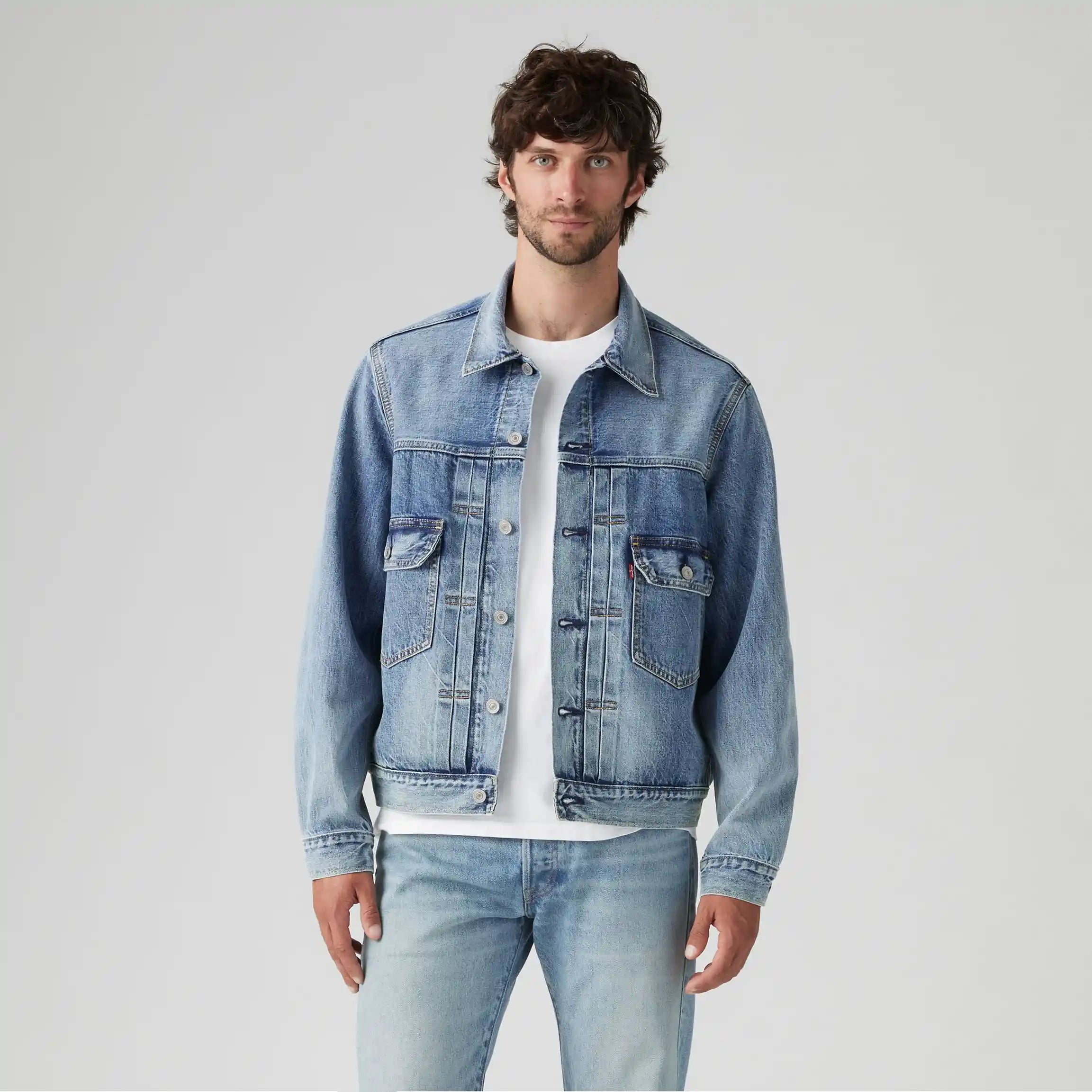 Levi's Type II Selvedge Trucker Jacket, blue sky