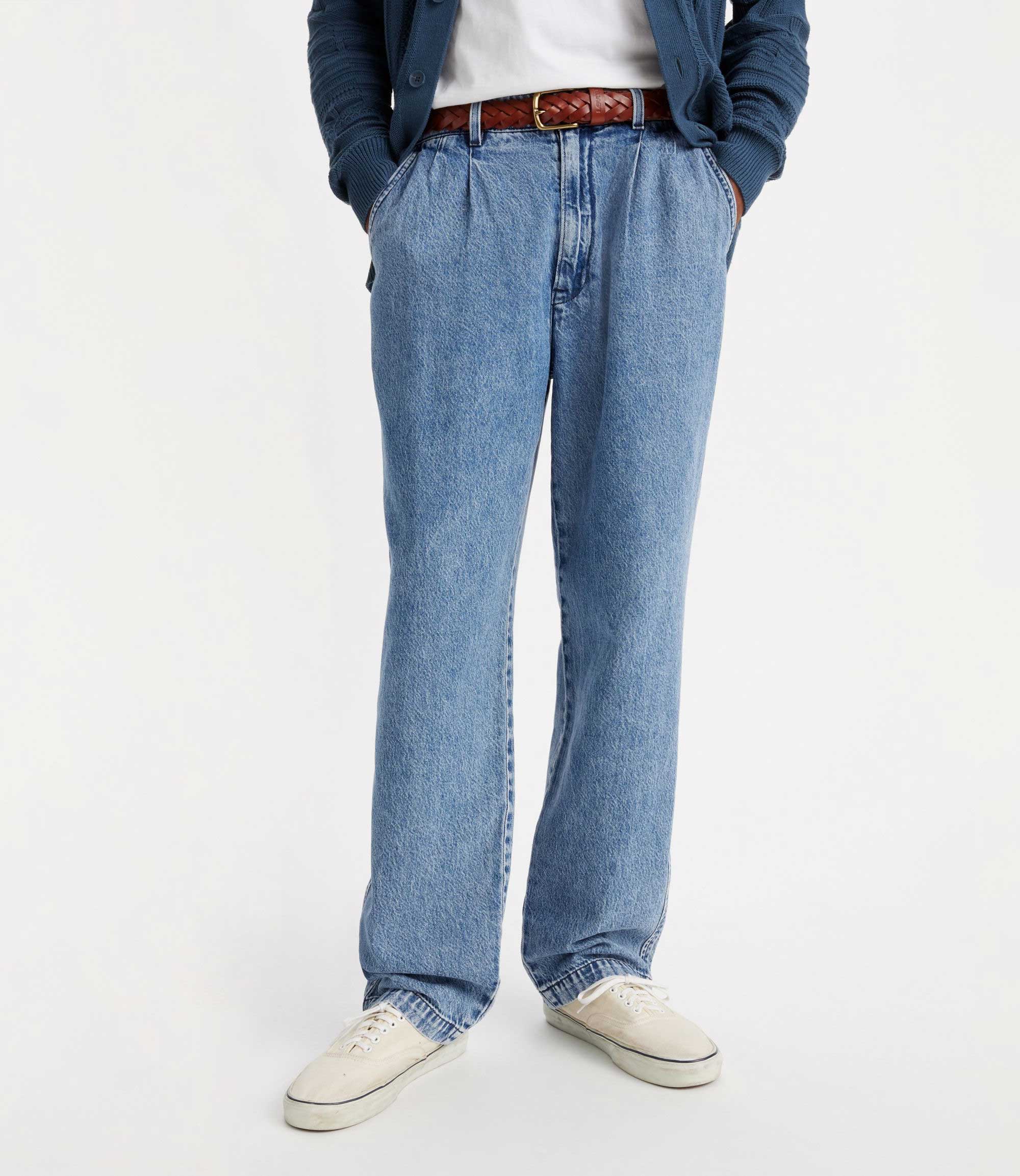 Levi's XX Chino Loose Straight Pleated, quarter past mid wash blue