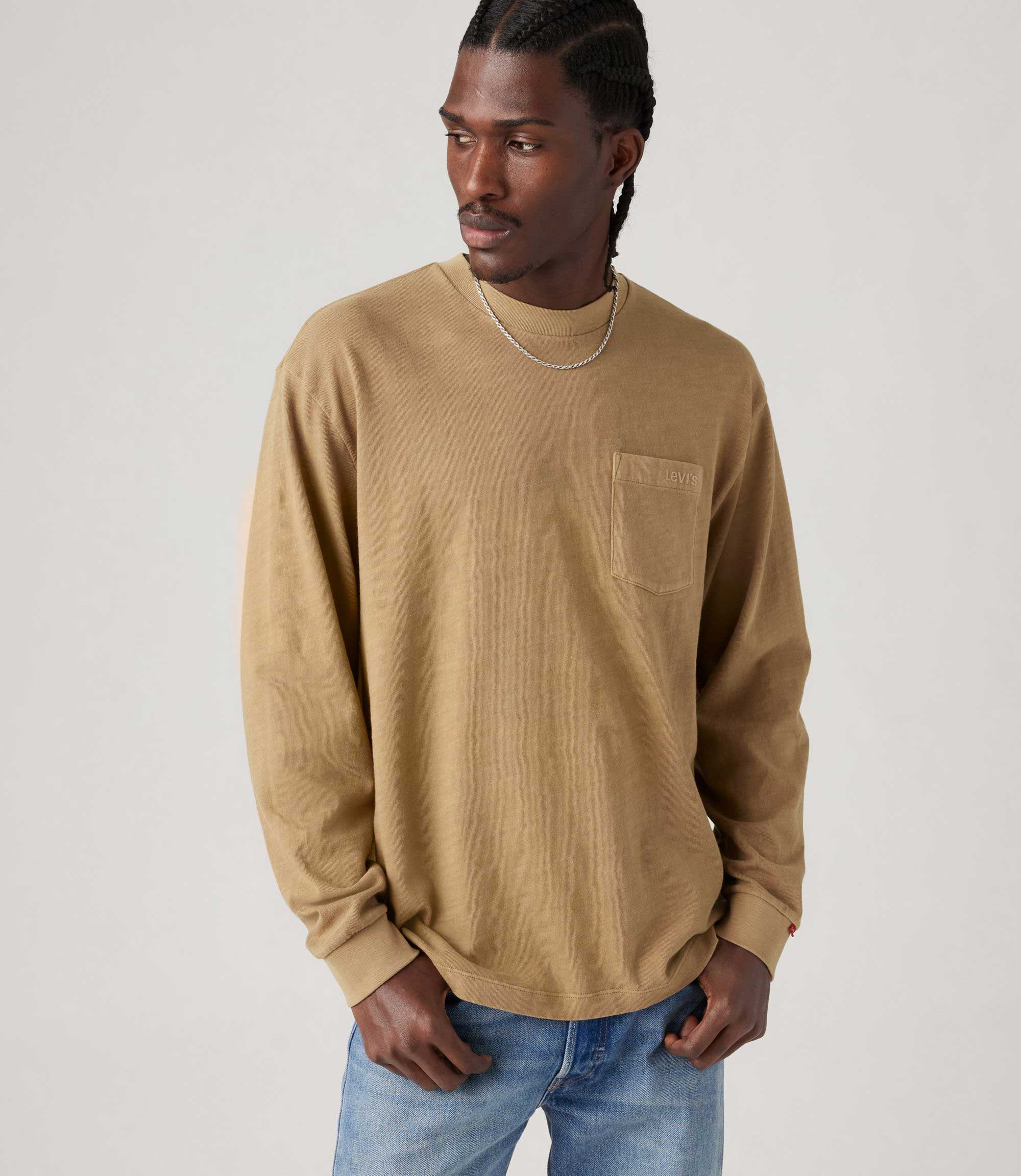 Levi's Authentic Pocket Tee, garment dye ermine