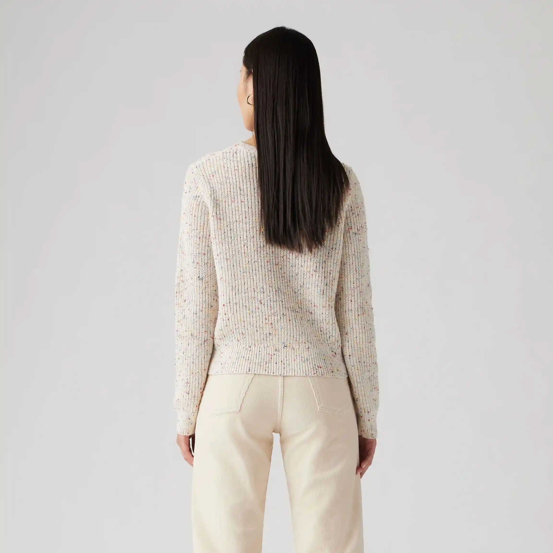 Levi's Womens Snowflake Pullover, sunny cream confetti — available at Norwood