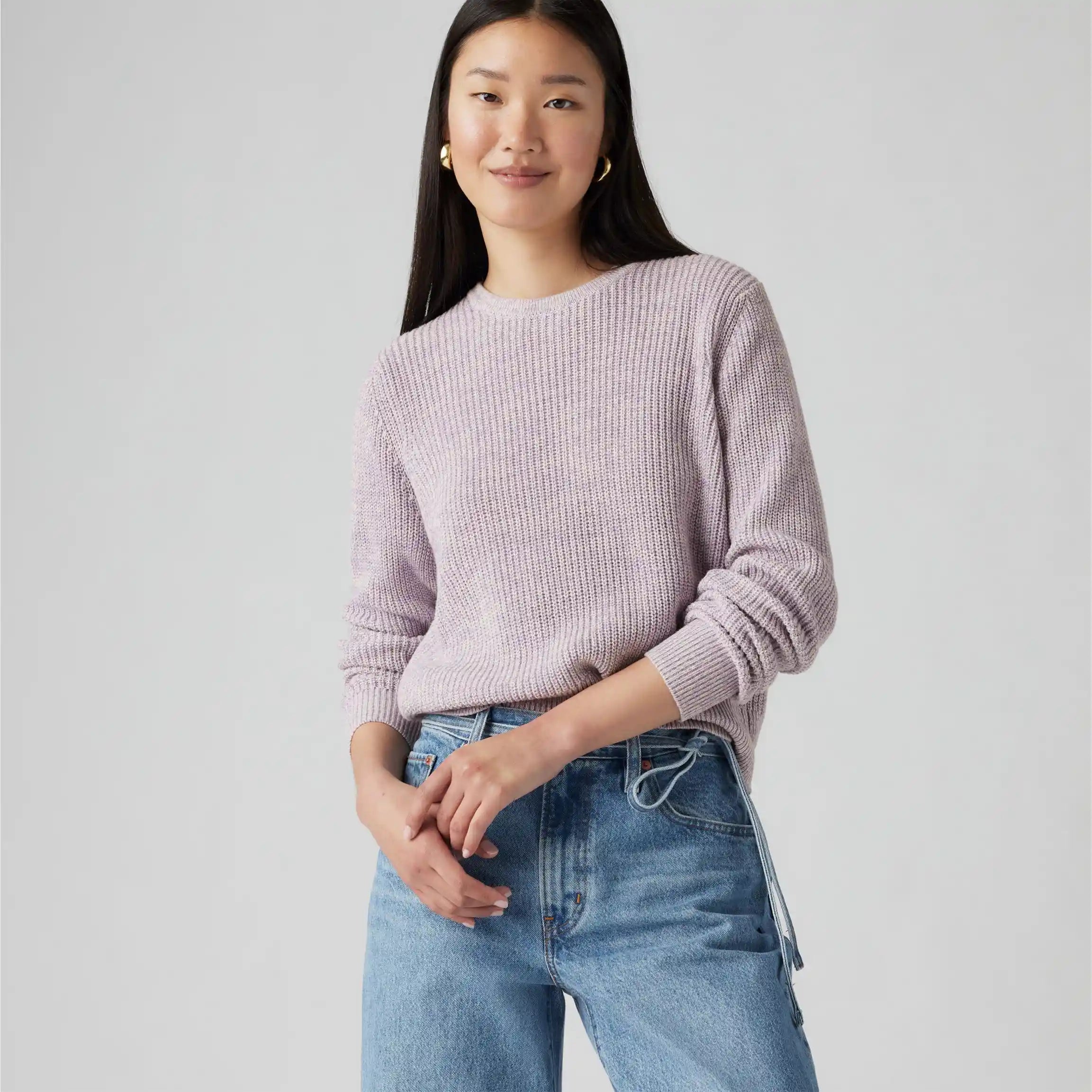 Levi's Womens Snowflake Pullover, heirloom lilac marled — available at Norwood