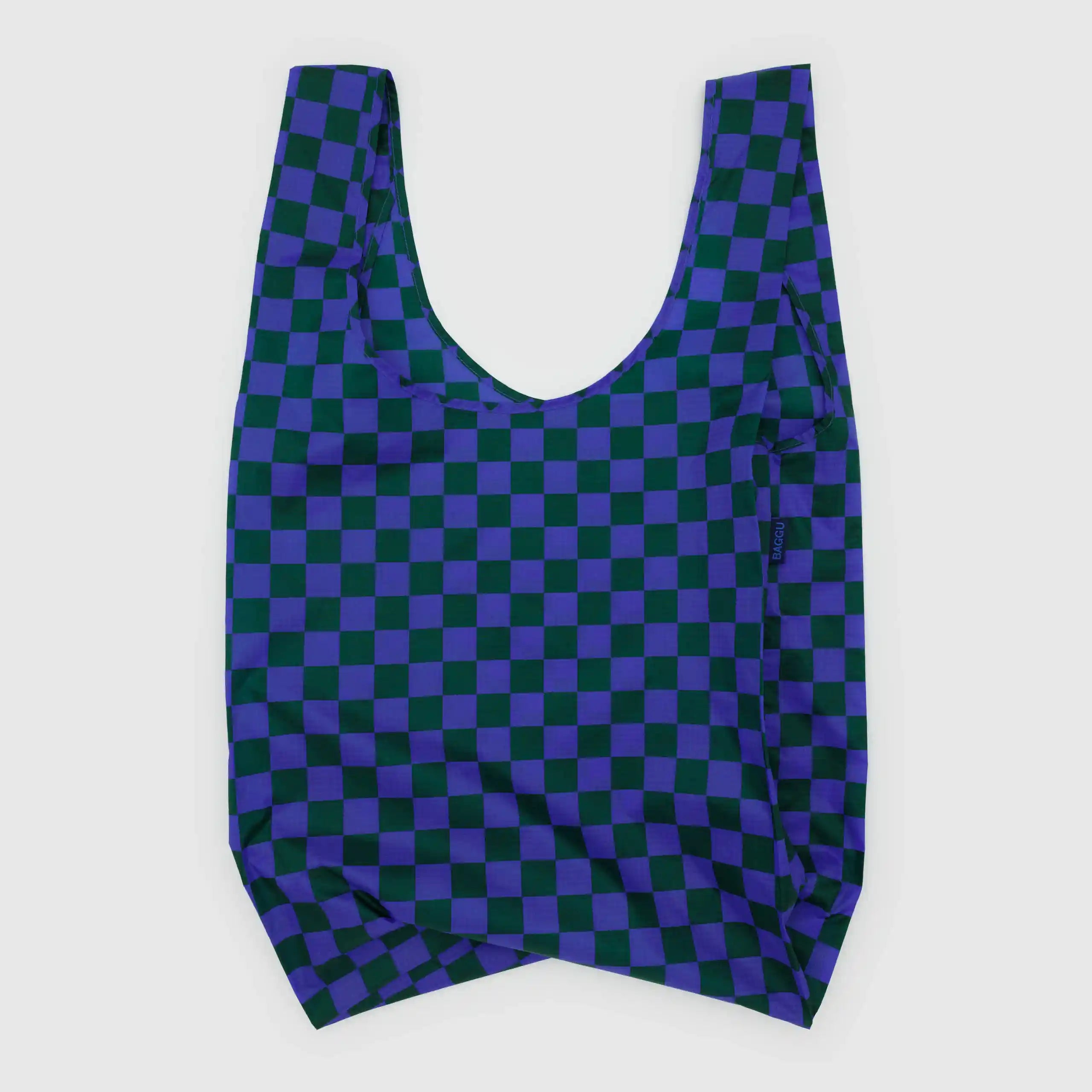 Baggu Big Baggu, iris green check