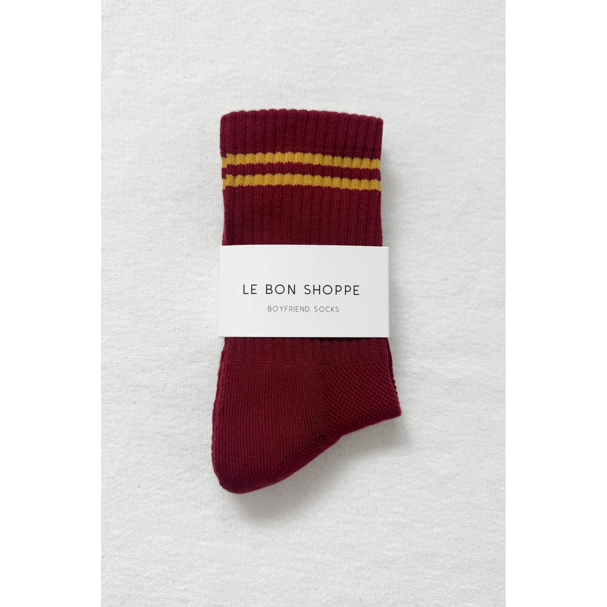 Le Bon Shoppe Boyfriend Socks, cardinal — available at Norwood