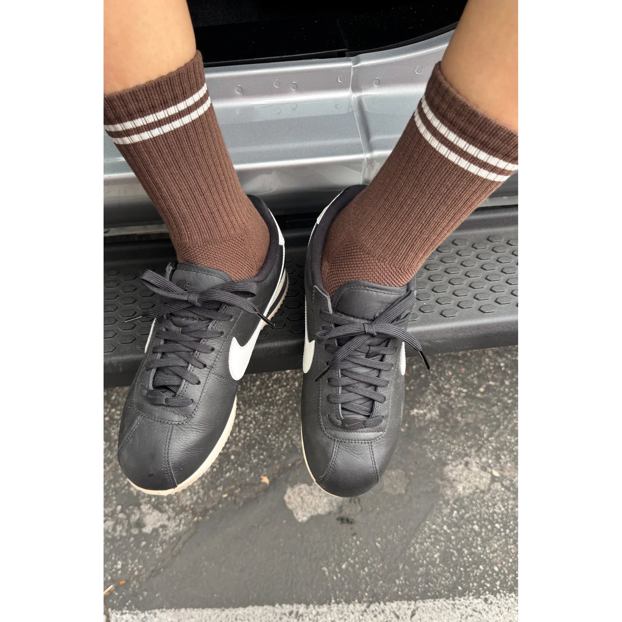 Le Bon Shoppe Boyfriend Socks, wood — available at Norwood