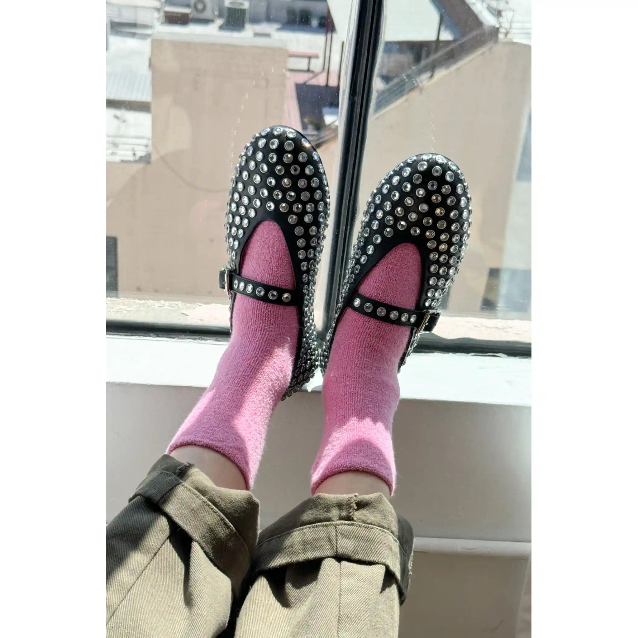 Le Bon Shoppe Cloud Socks, bubble gum