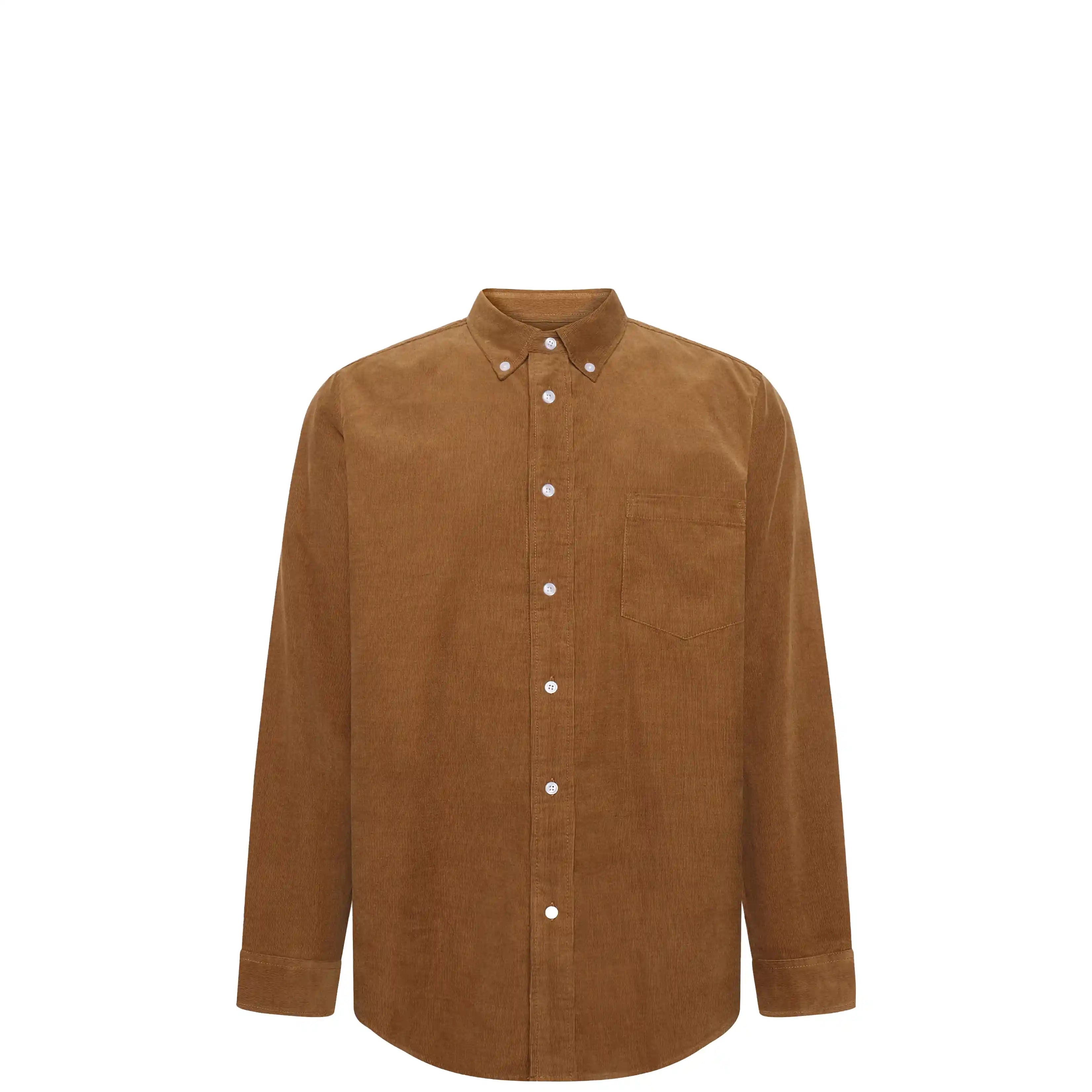 Minimum Colt Long Sleeve Shirt, bronze brown