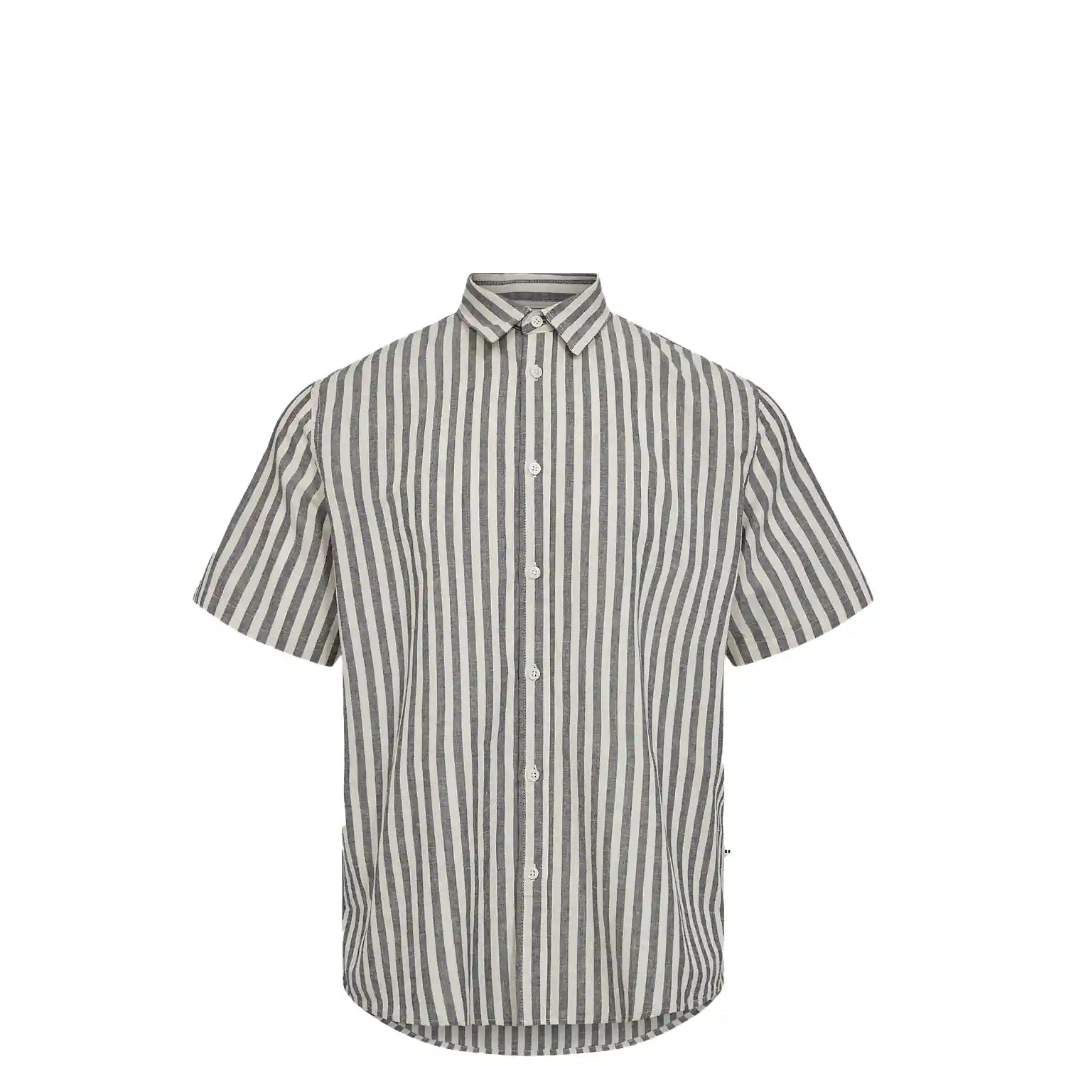 Minimum Eric Short Sleeved Shirt, navy blazer