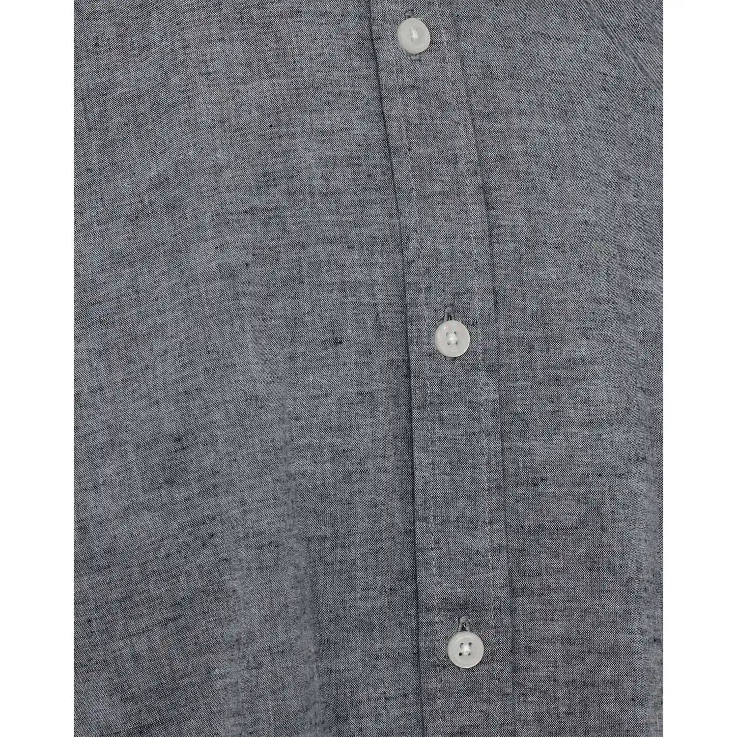 Minimum Eric Short Sleeved Shirt, navy blazer melange — available at Norwood