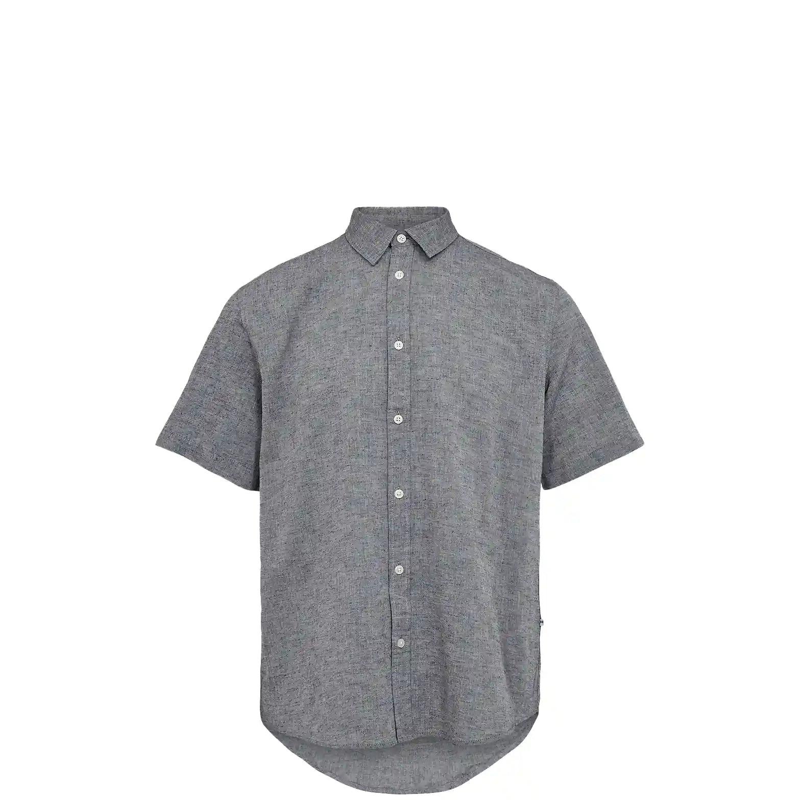 Minimum Eric Short Sleeved Shirt, navy blazer melange
