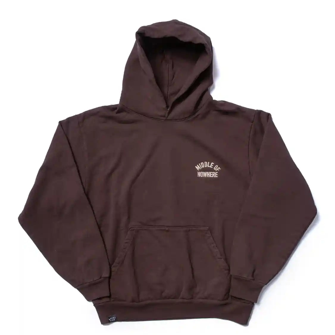 The Quiet Life Middle Of Nowhere Embroidered Hood, chocolate brown