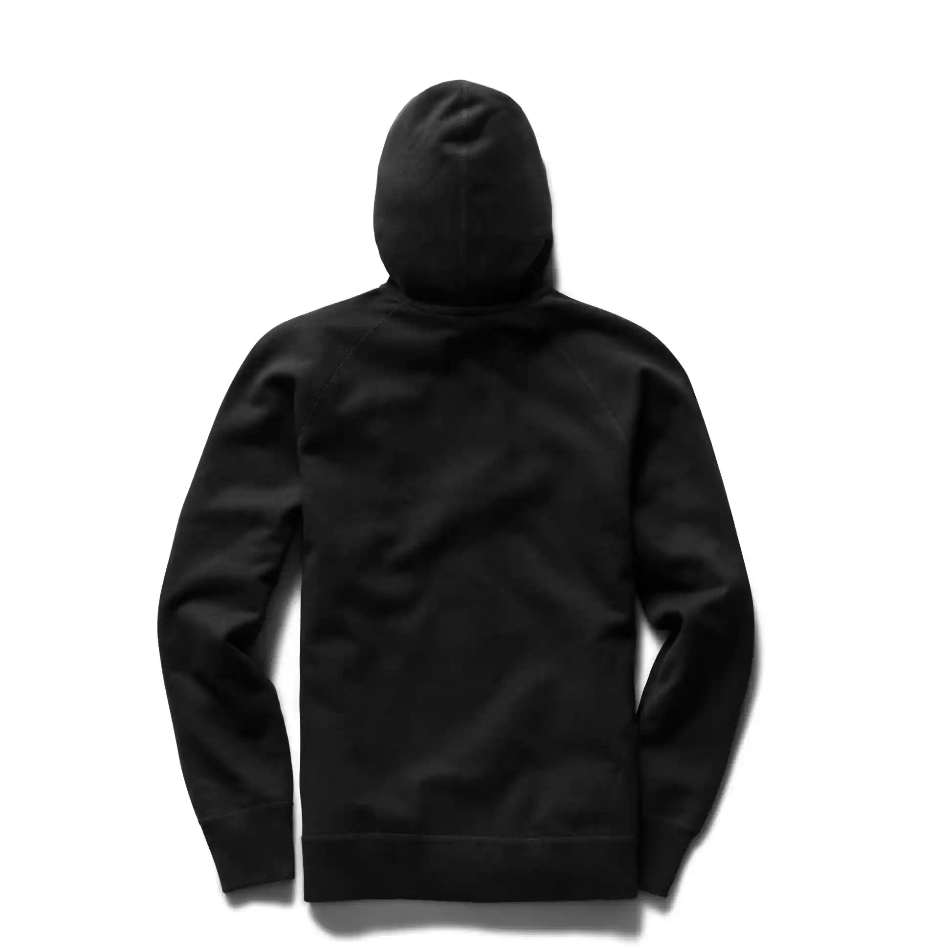 Reigning Champ Midweight Terry Slim Zip Hoodie, black — available at Norwood