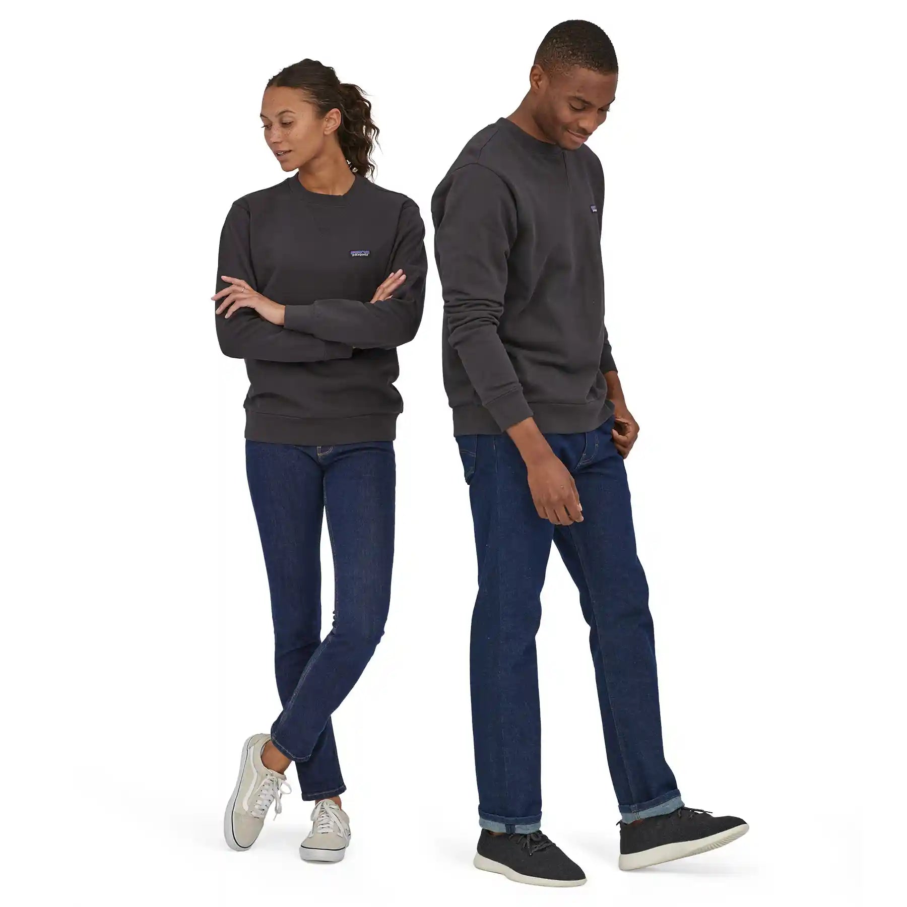 Patagonia Regenerative Organic Certified Cotton Crewneck Sweatshirt, ink black — available at Norwood