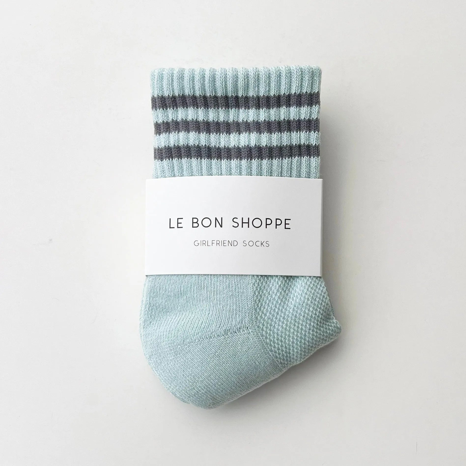 Le Bon Shoppe Girlfriend Socks, ice water — available at Norwood