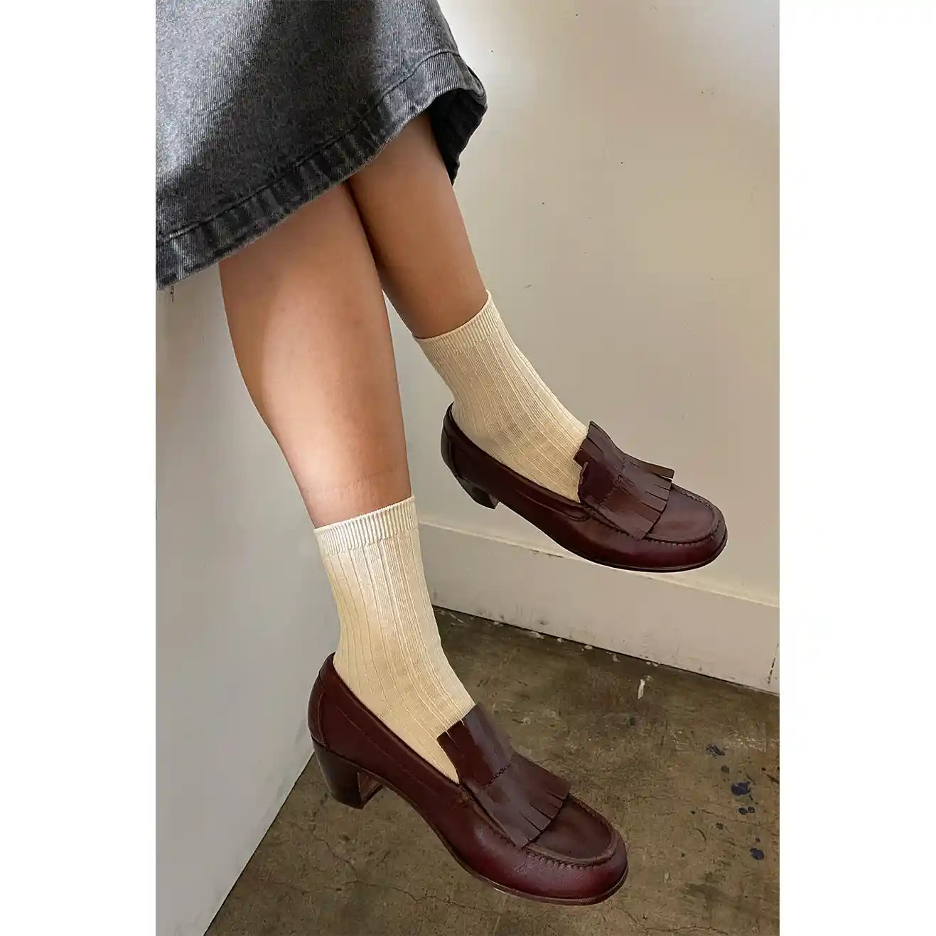 Le Bon Shoppe Womens Her Socks, porcelain