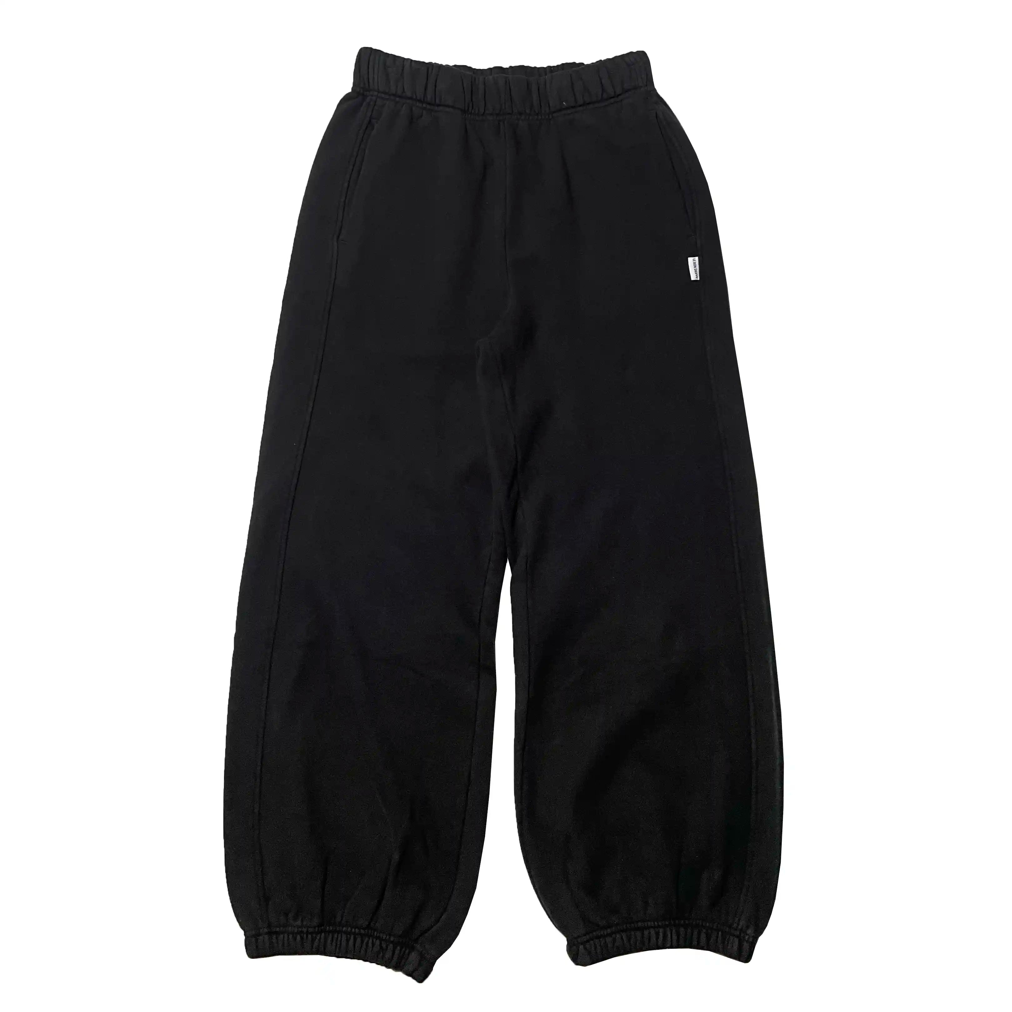 Le Bon Shoppe Womens French Terry Balloon Pants, black