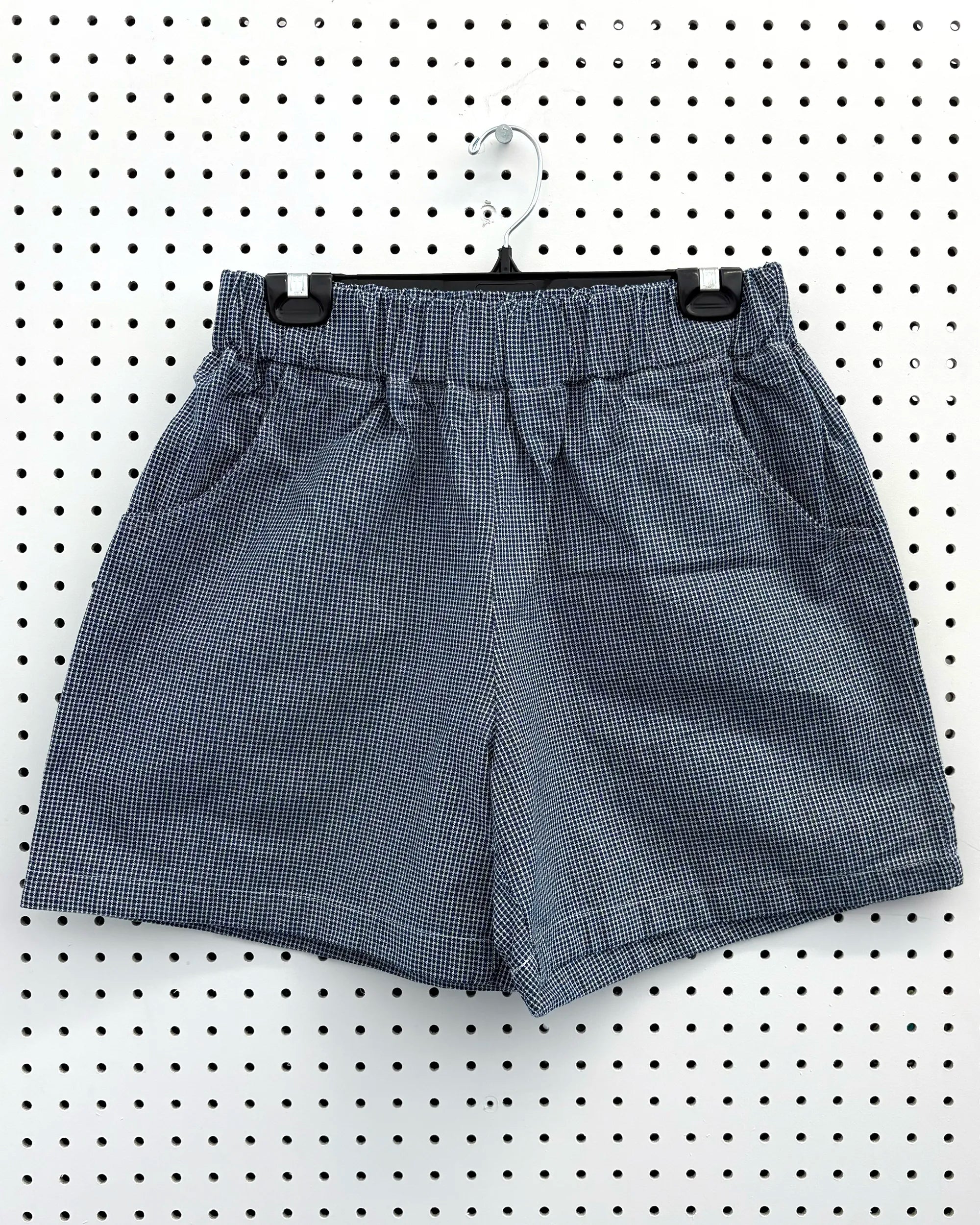 CUB Alia Shorts, navy pin check — available at Norwood