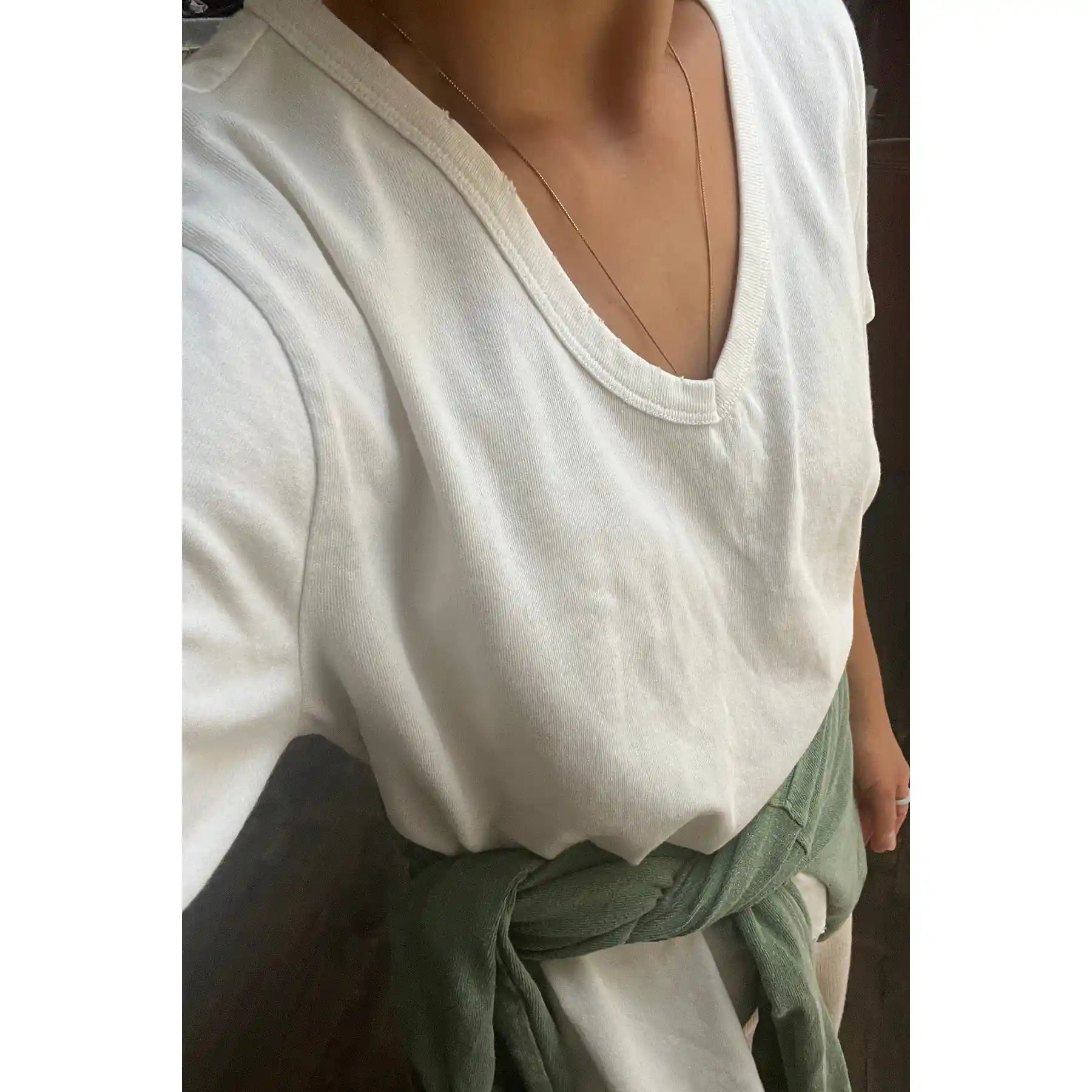 Le Bon Shoppe Womens La Vie Tee, vintage white — available at Norwood