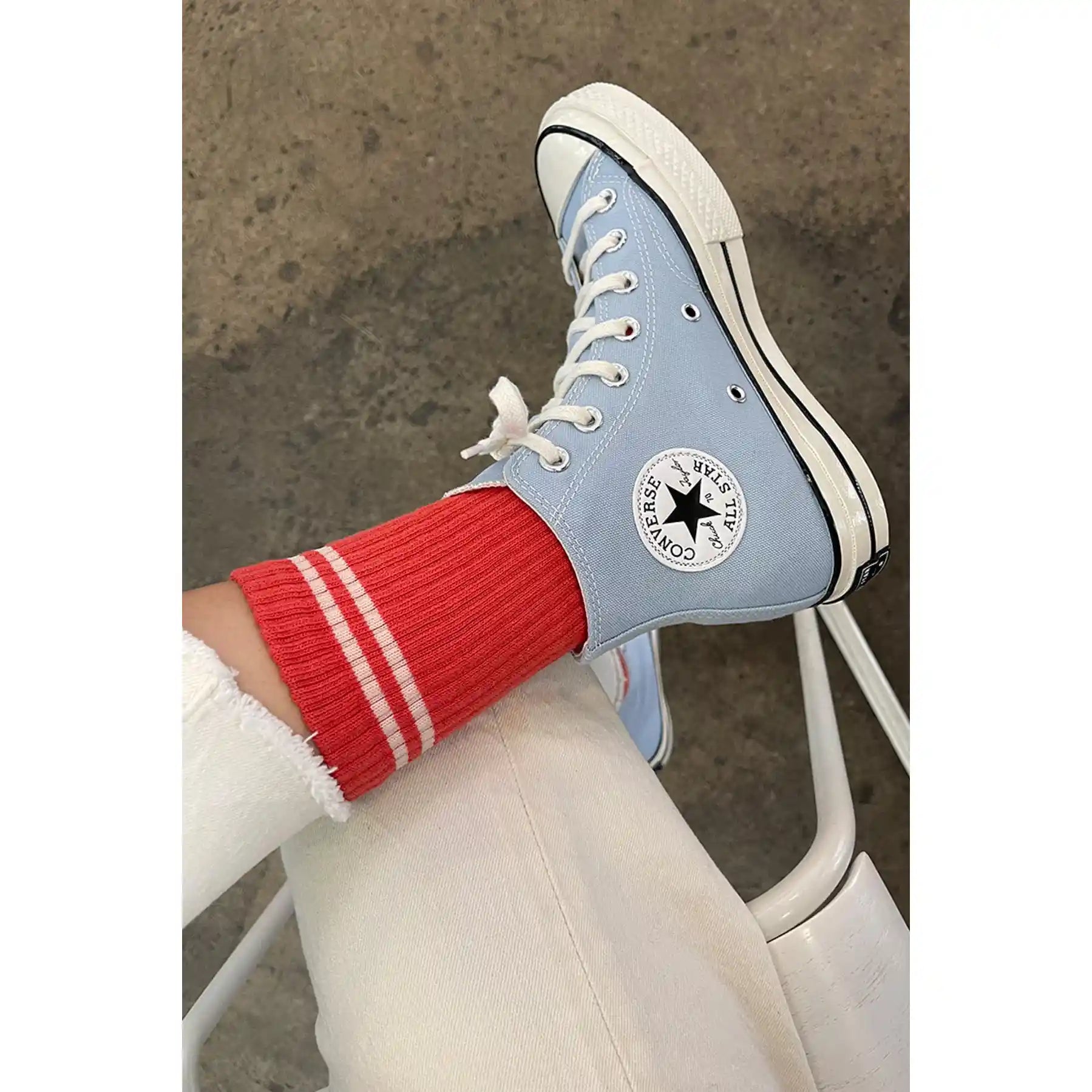 Le Bon Shoppe Womens Boyfriend Socks, coral