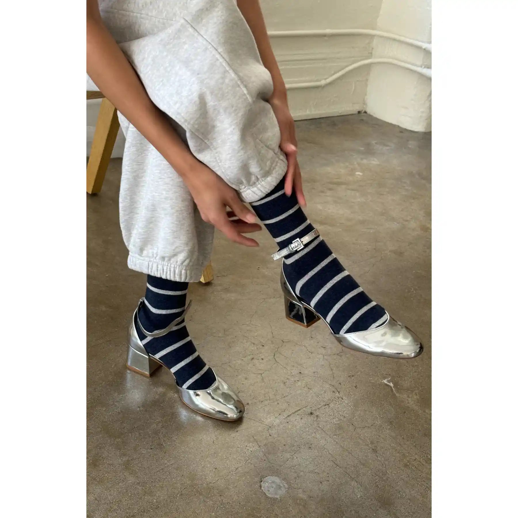 Le Bon Shoppe Womens Wally Socks, marine