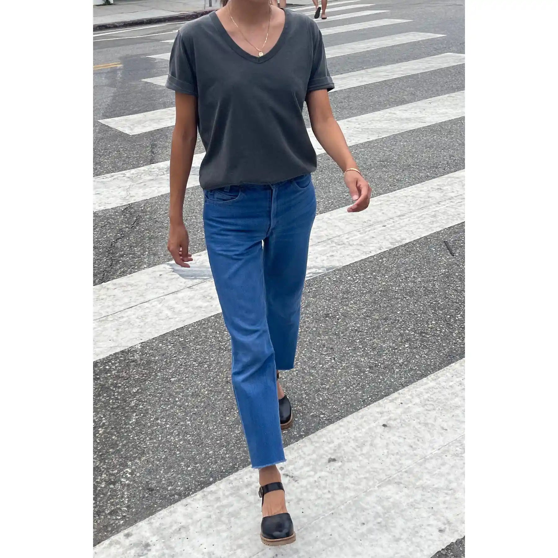 Le Bon Shoppe Womens La Vie Tee, vintage black — available at Norwood