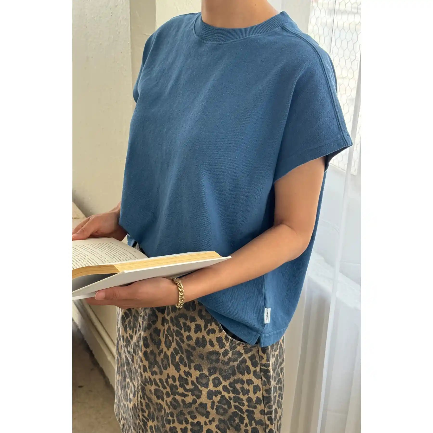 Le Bon Shoppe Womens Jeanne Tee, ocean