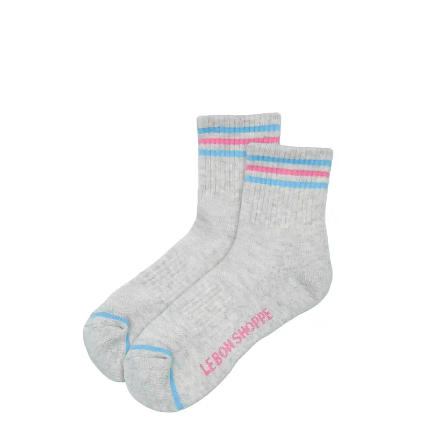 Le Bon Shoppe Womens Girlfriend Socks, bright grey