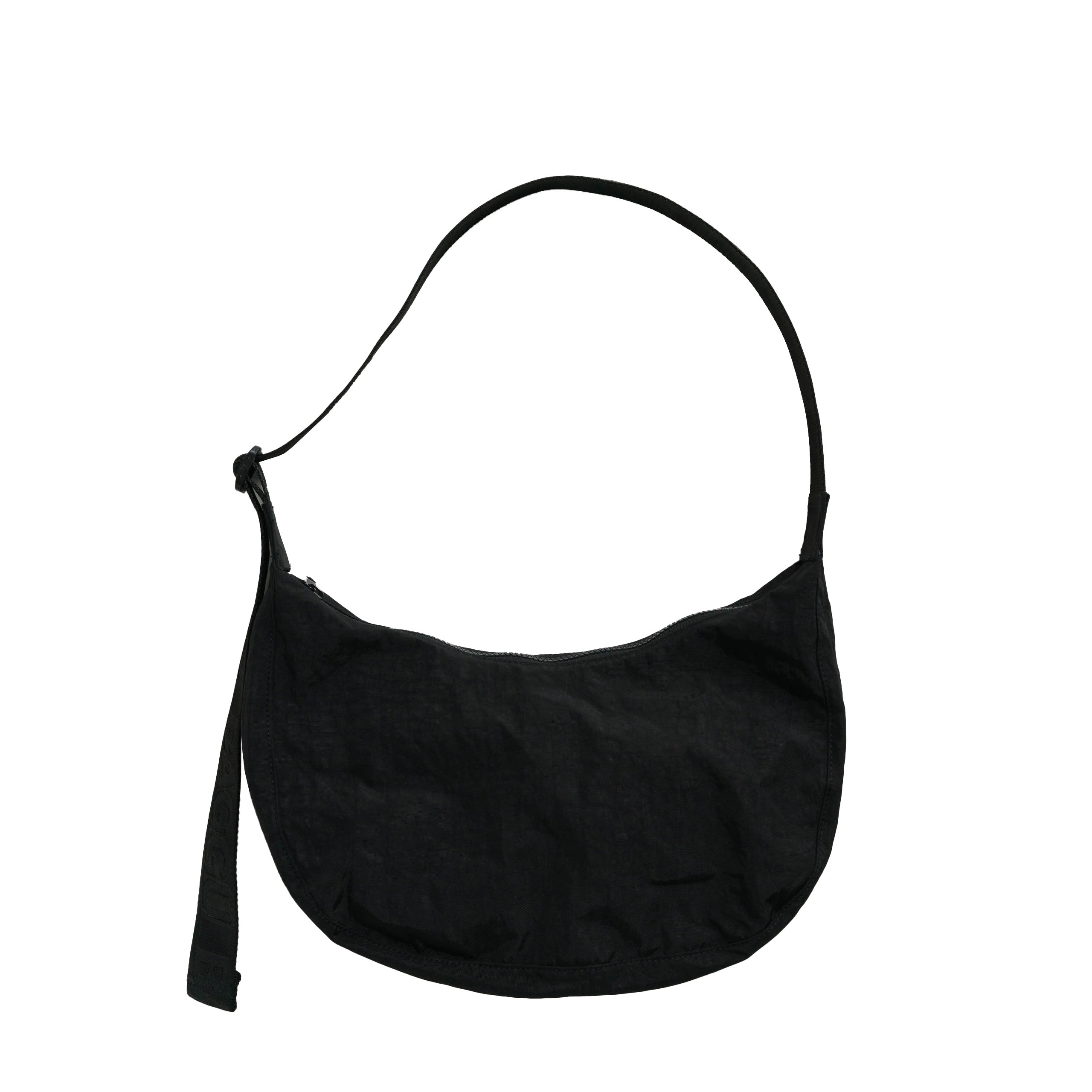Baggu Medium Nylon Crescent Bag, Black