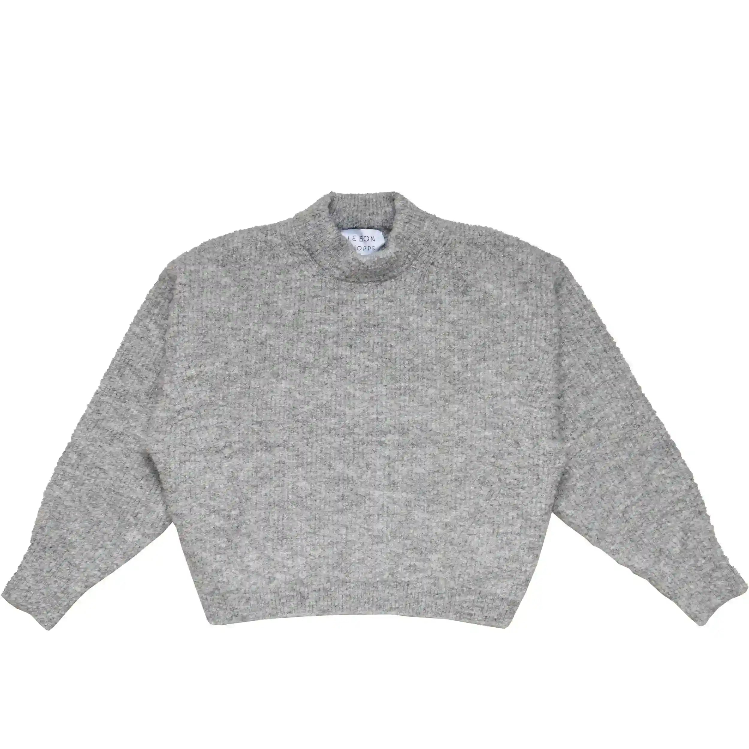 Le Bon Shoppe Womens Elise Sweater, heather grey
