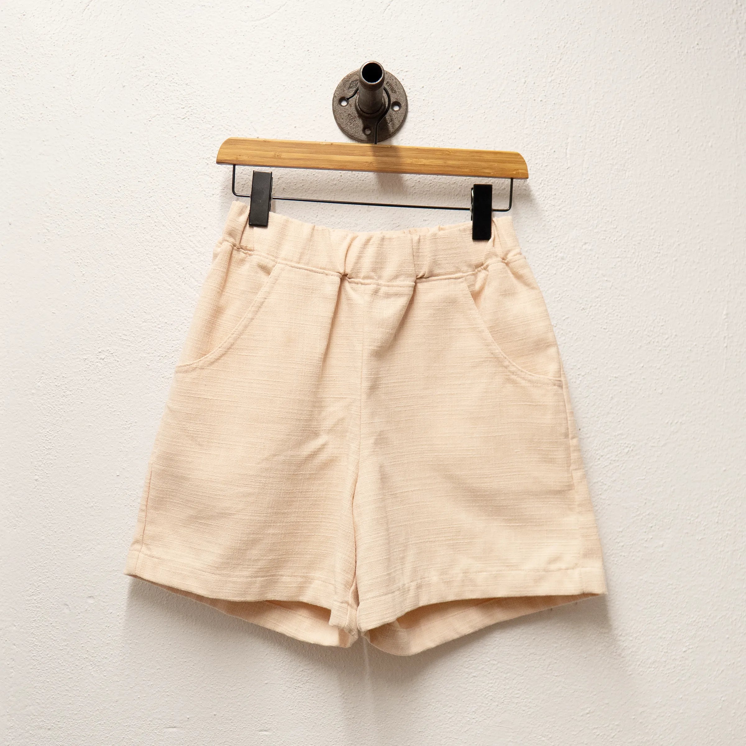 CUB Womens Alia Shorts, light peach linen — available at Norwood