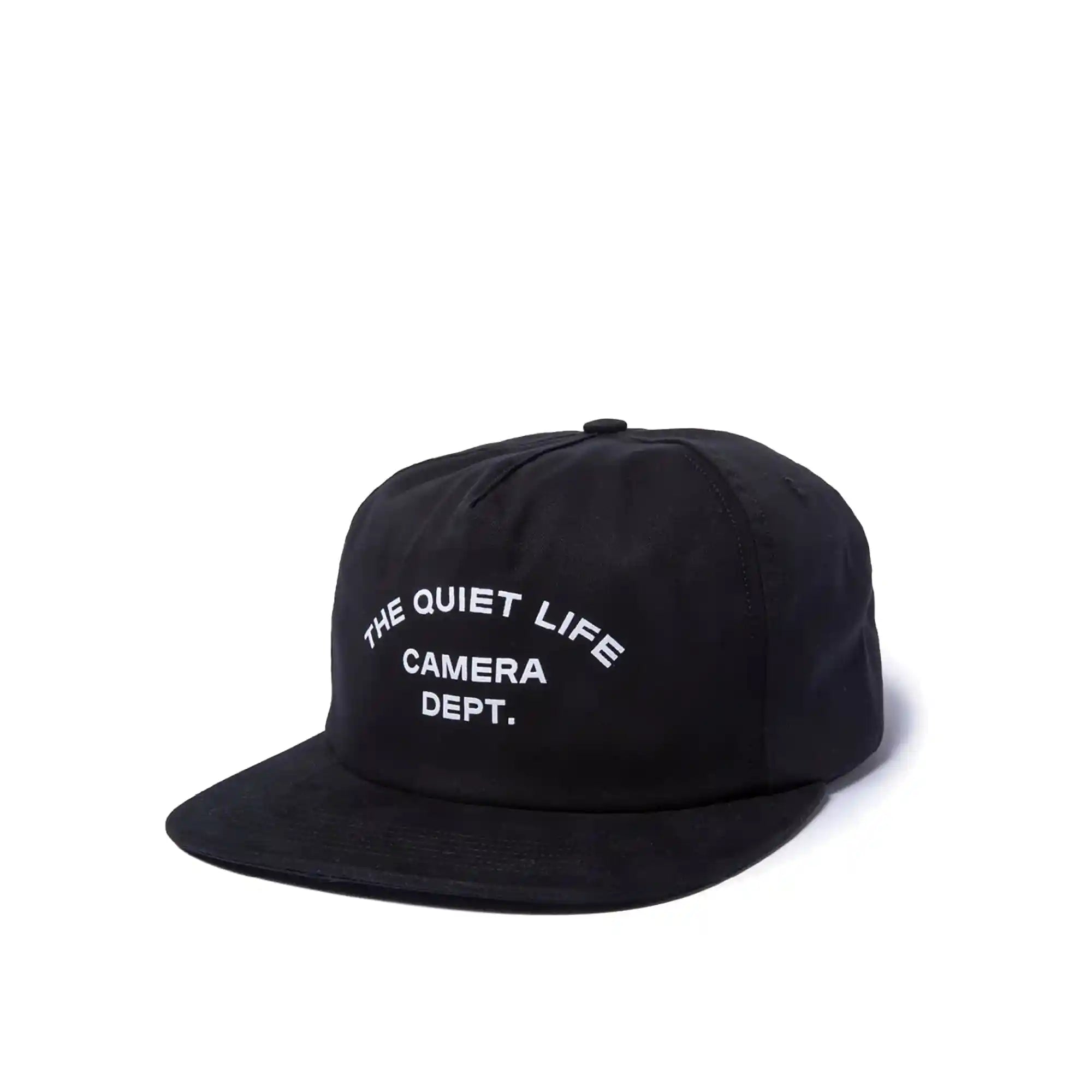 The Quiet Life Camera Dept. Relaxed Snapback, black