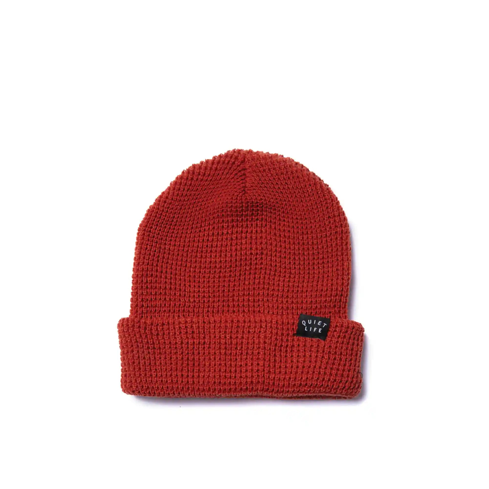 The Quiet Life Waffle Beanie, rust