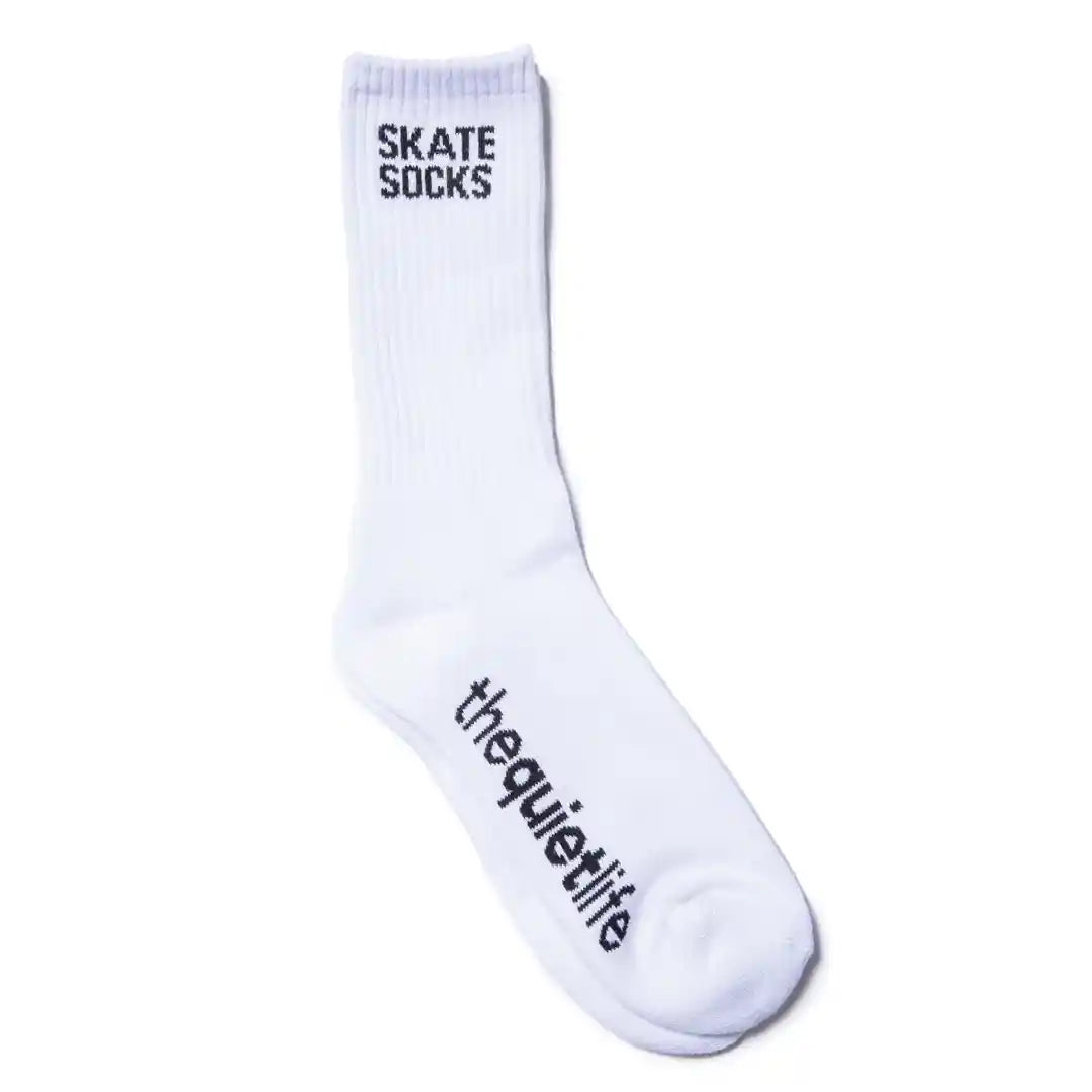 The Quiet Life Skate Socks, white